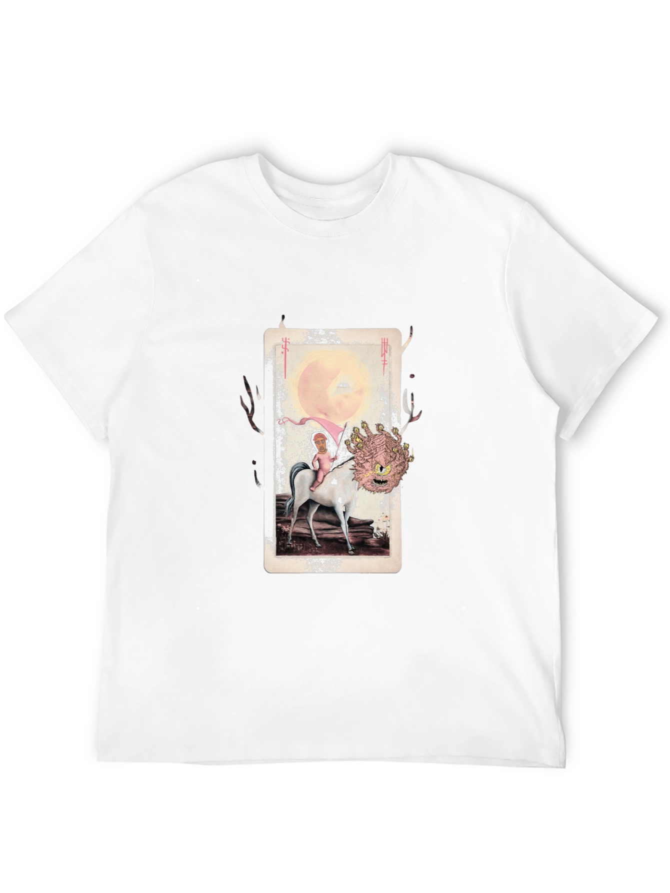 Unique Graphic Print Mens Black T-Shirt
