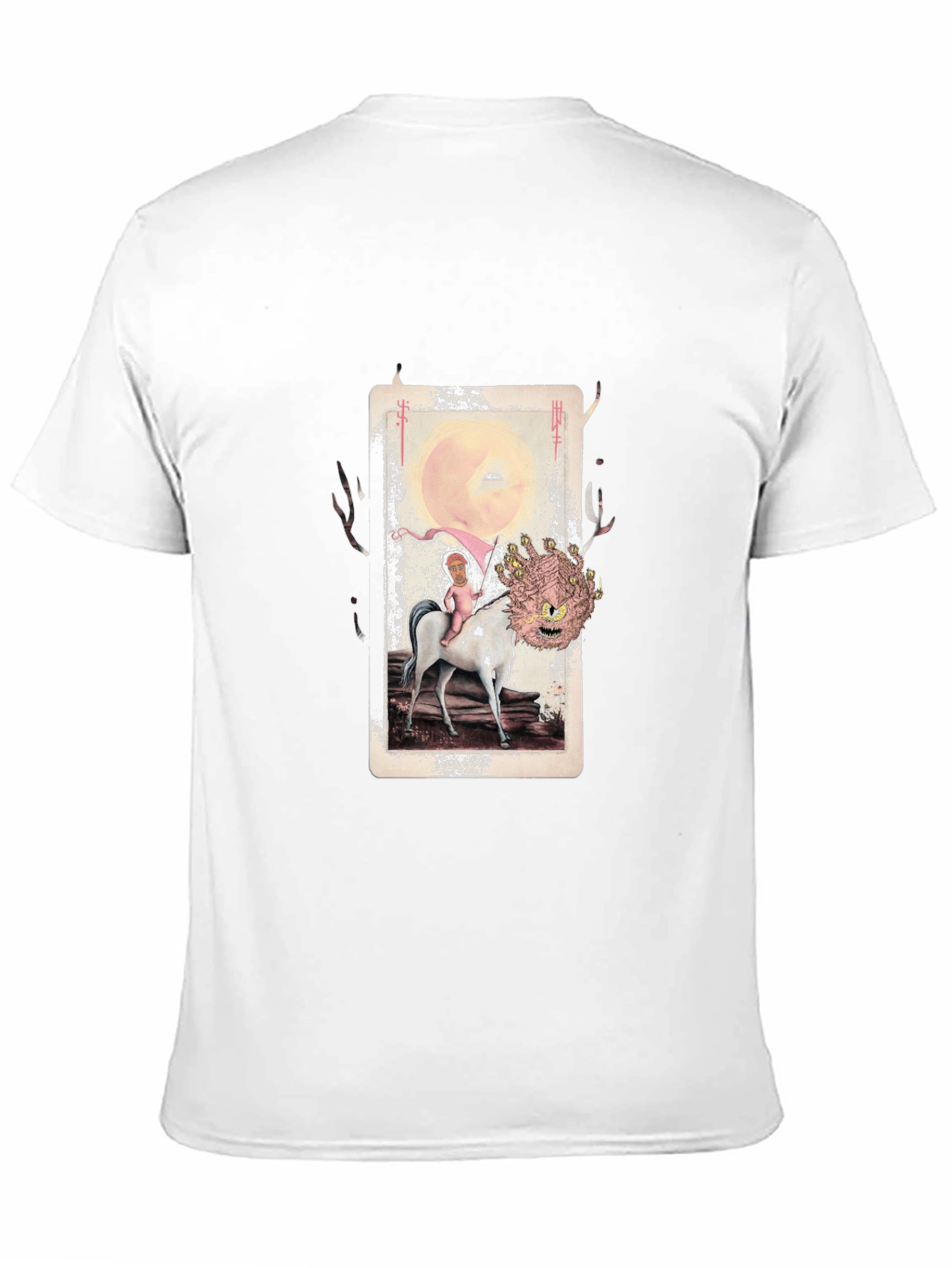 Unique Graphic Print Mens Black T-Shirt