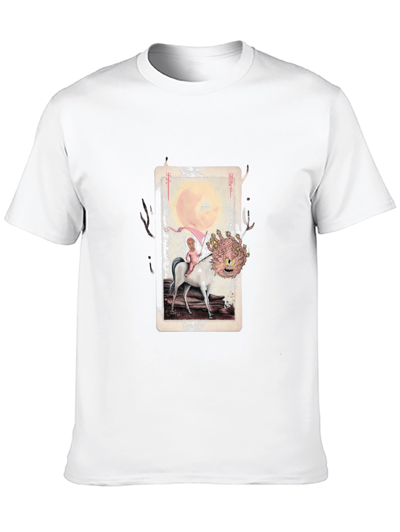 Unique Graphic Print Mens Black T-Shirt