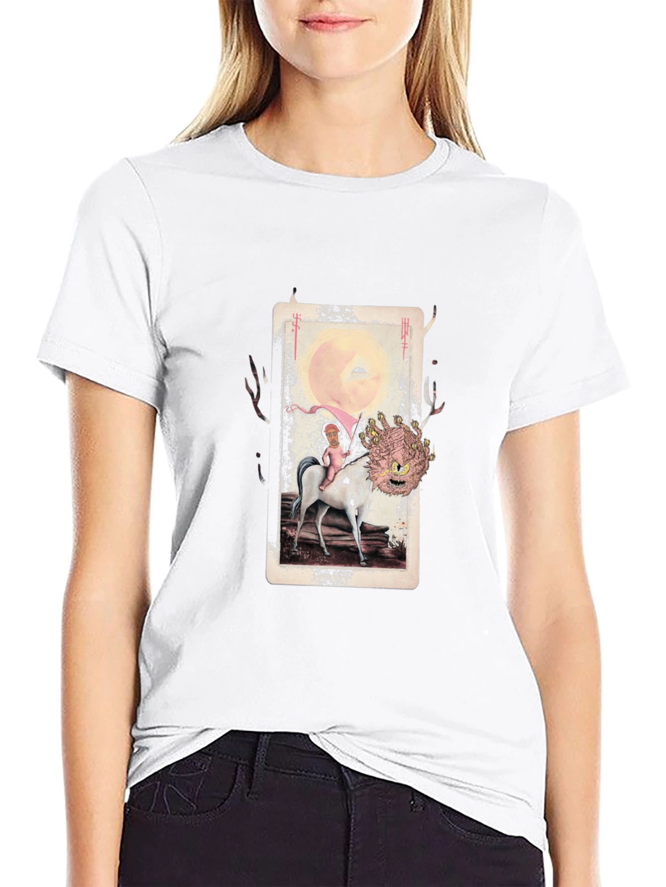 Unique Graphic Print Mens Black T-Shirt