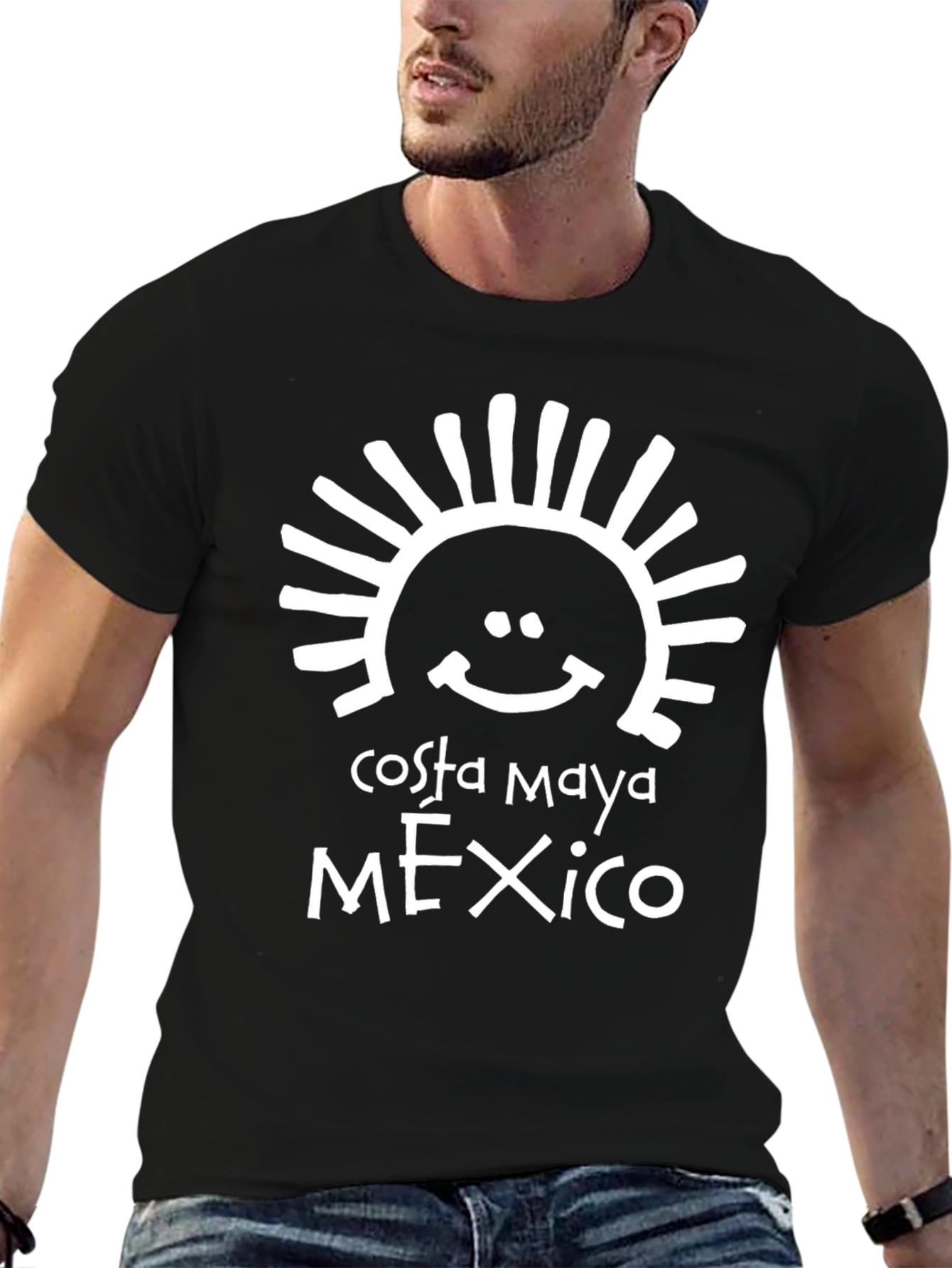 Costa Maya Mexico Graphic T-Shirt Black
