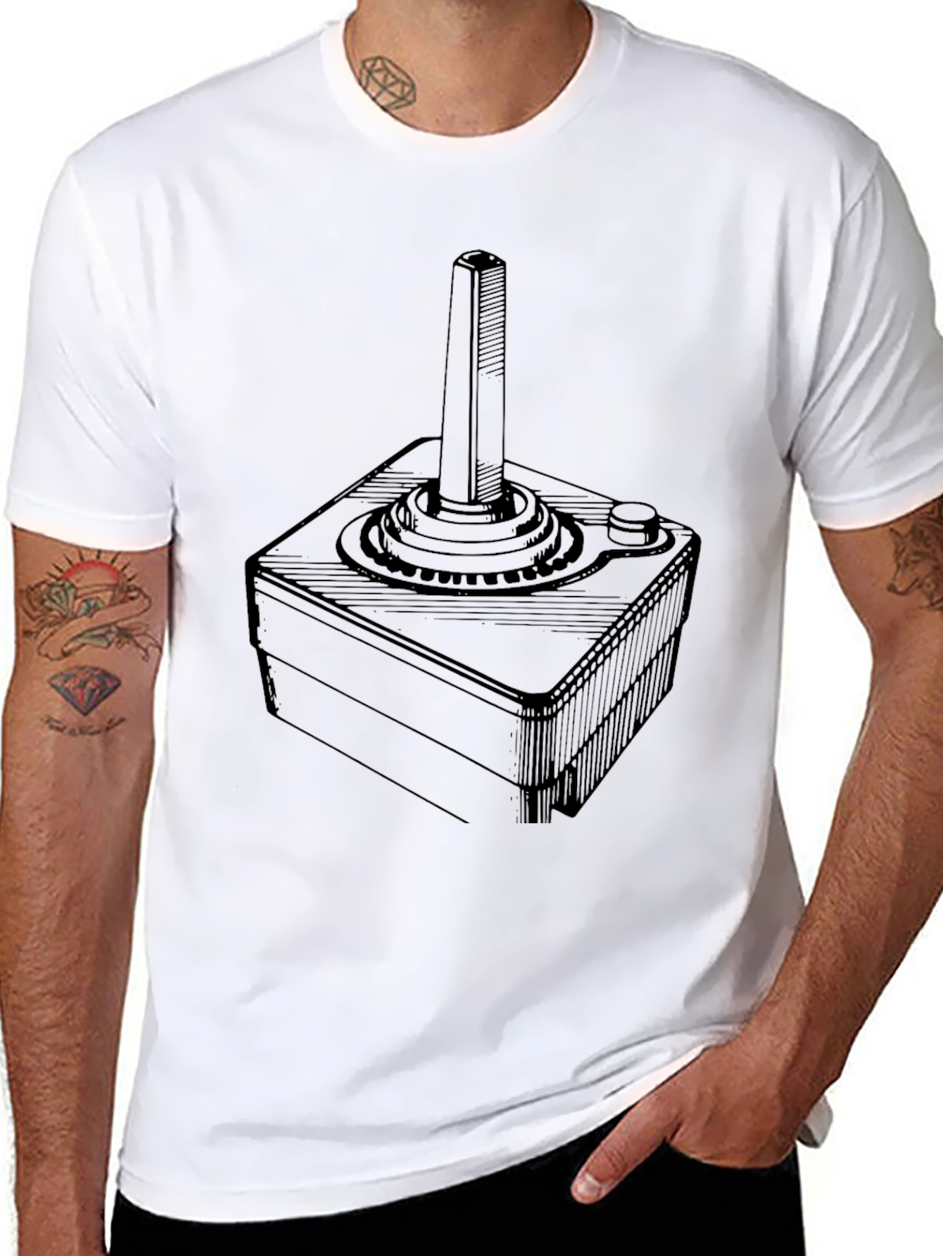 Retro Joystick T-Shirt - Gamer Style