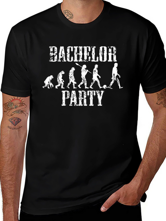 Bachelor Party Evolution Graphic T-Shirt