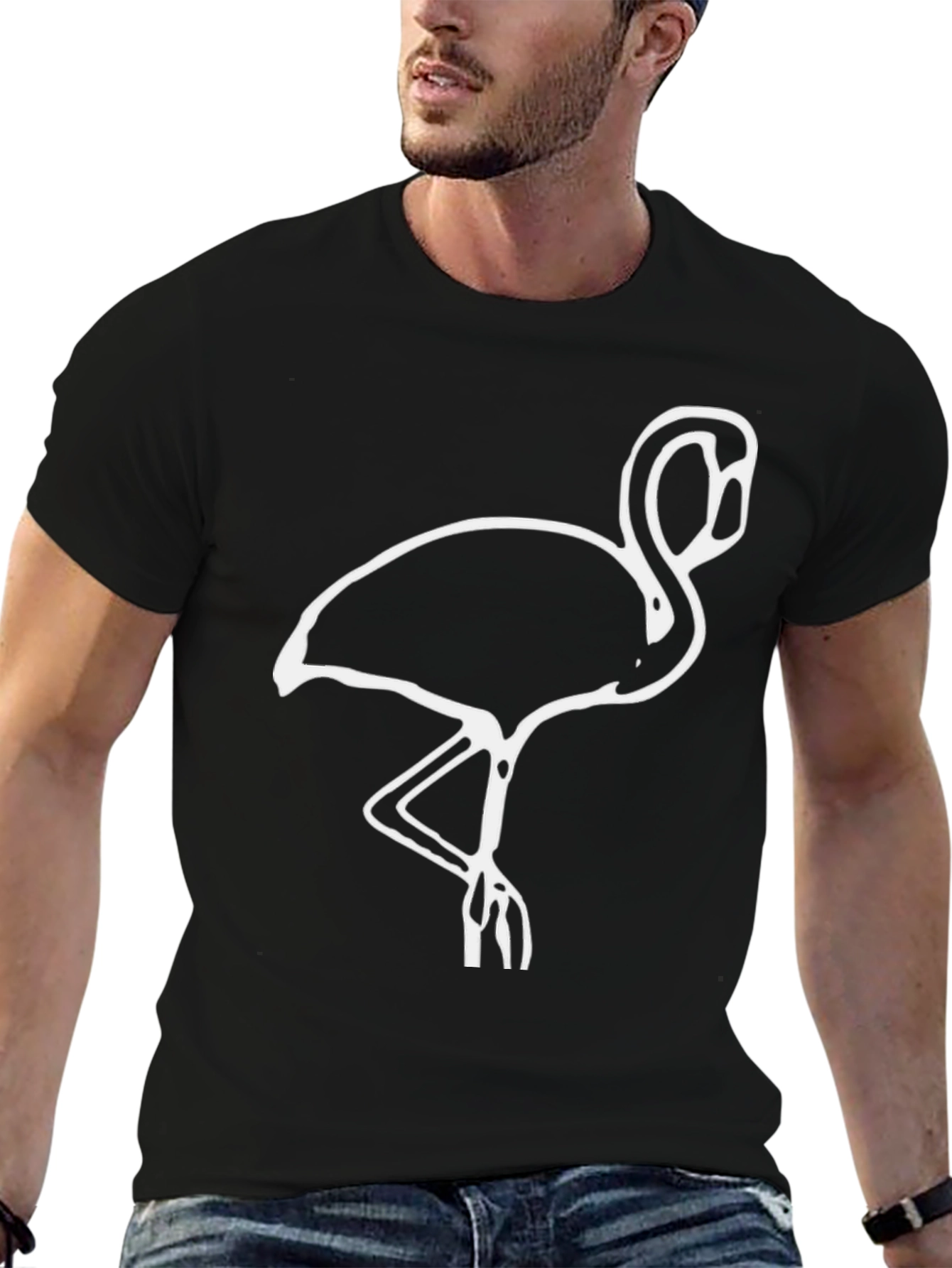 Black Flamingo Graphic Tee