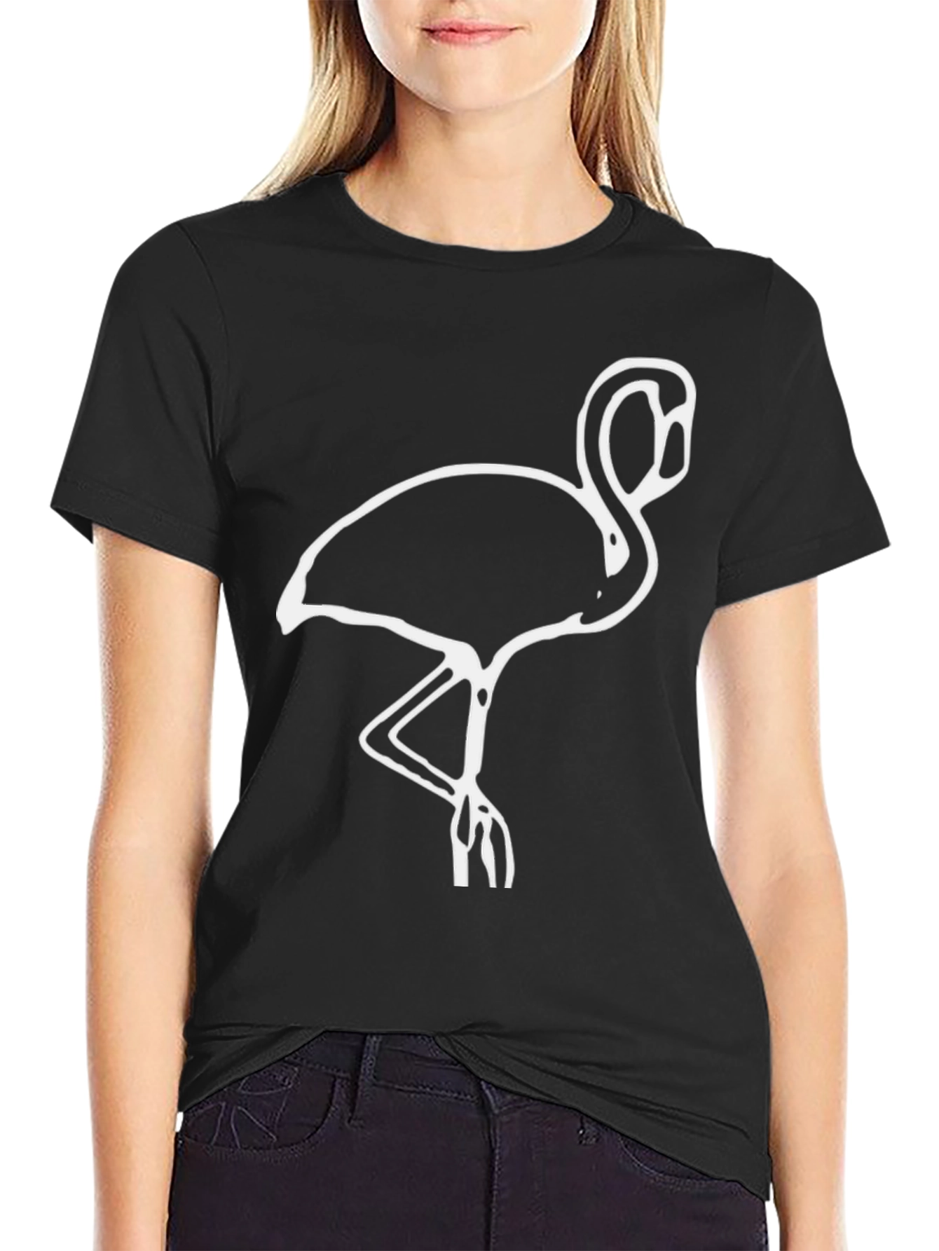 Black Flamingo Graphic Tee