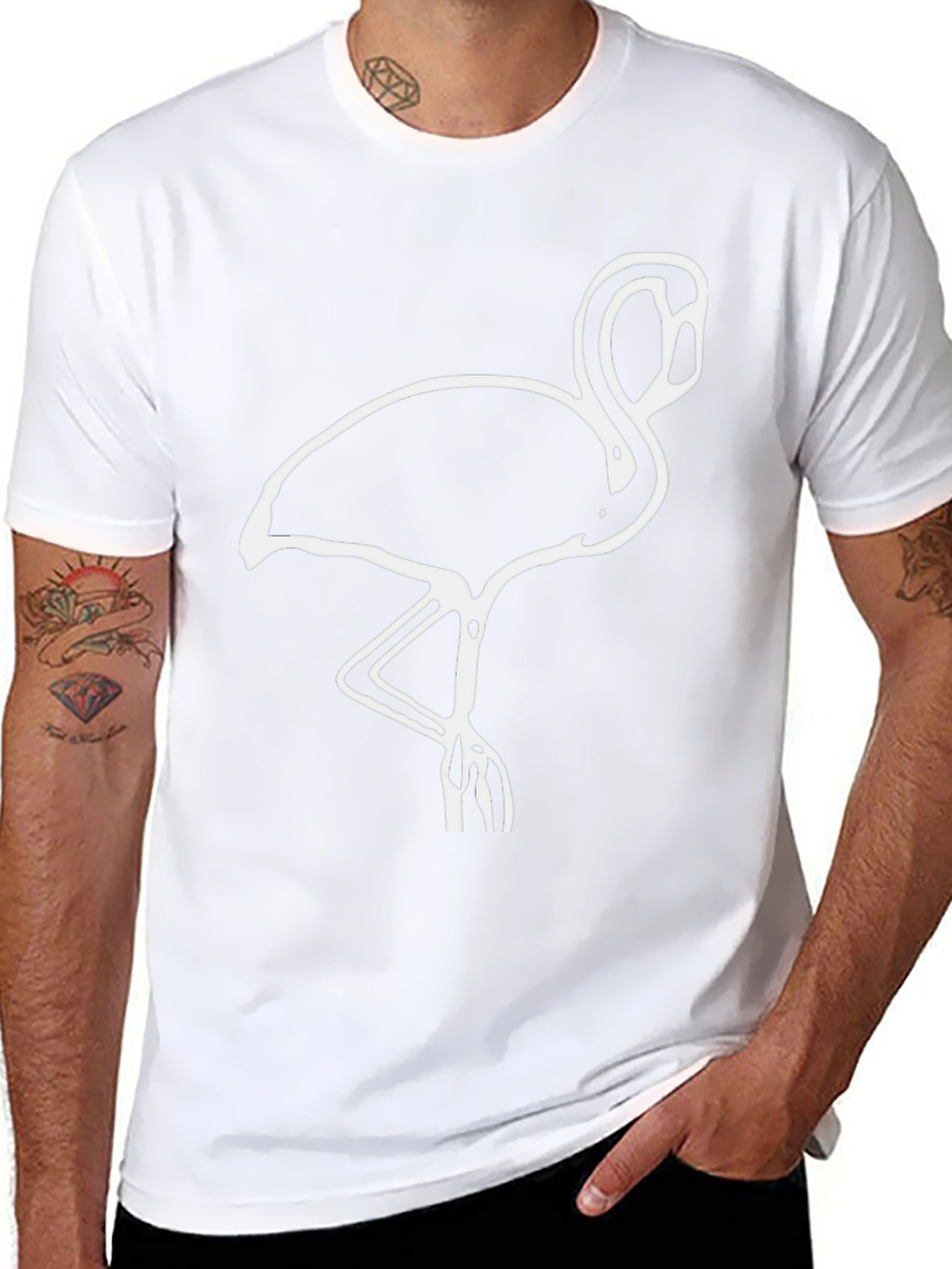 Black Flamingo Graphic Tee