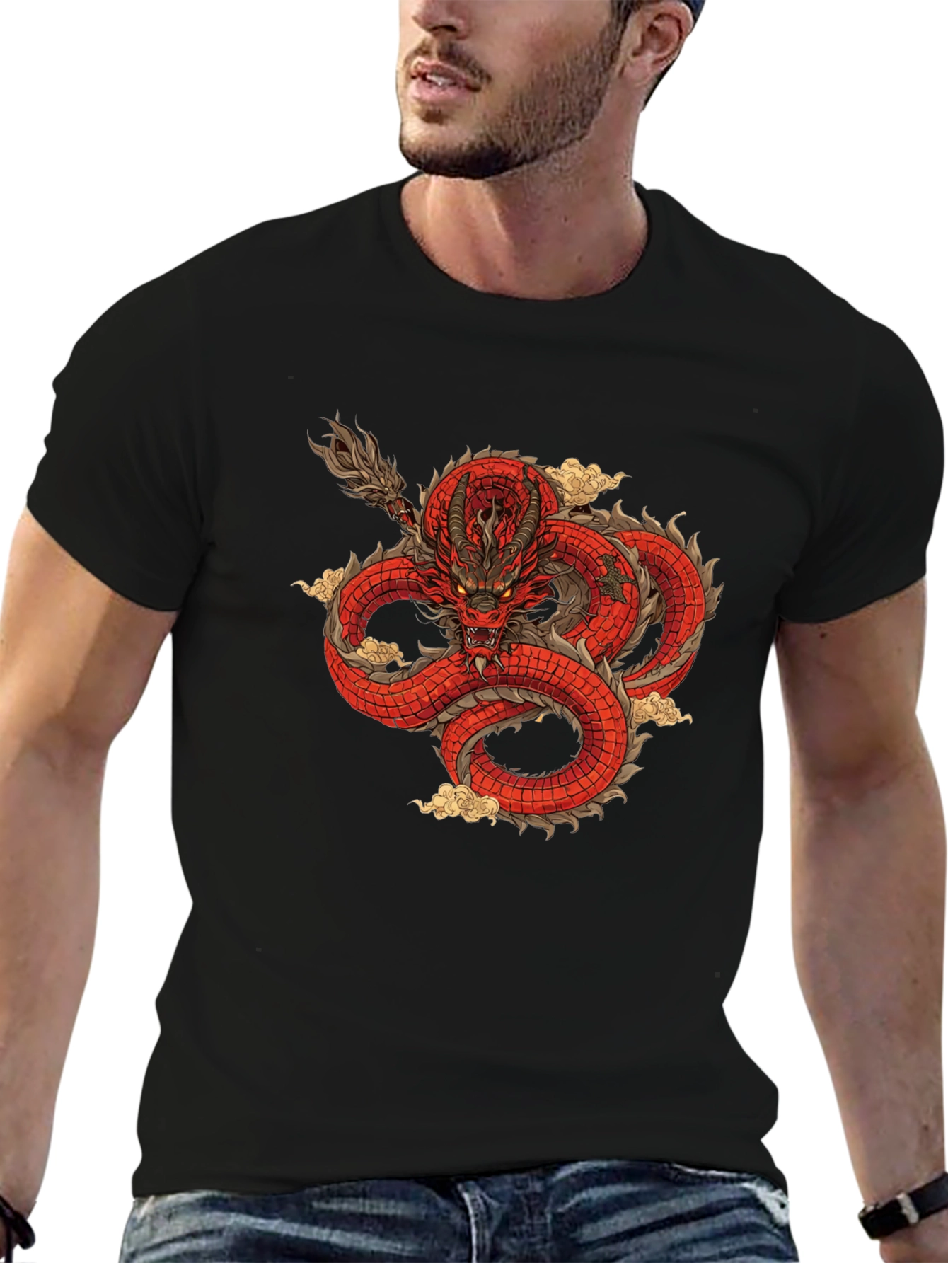 Red Dragon Graphic T-Shirt