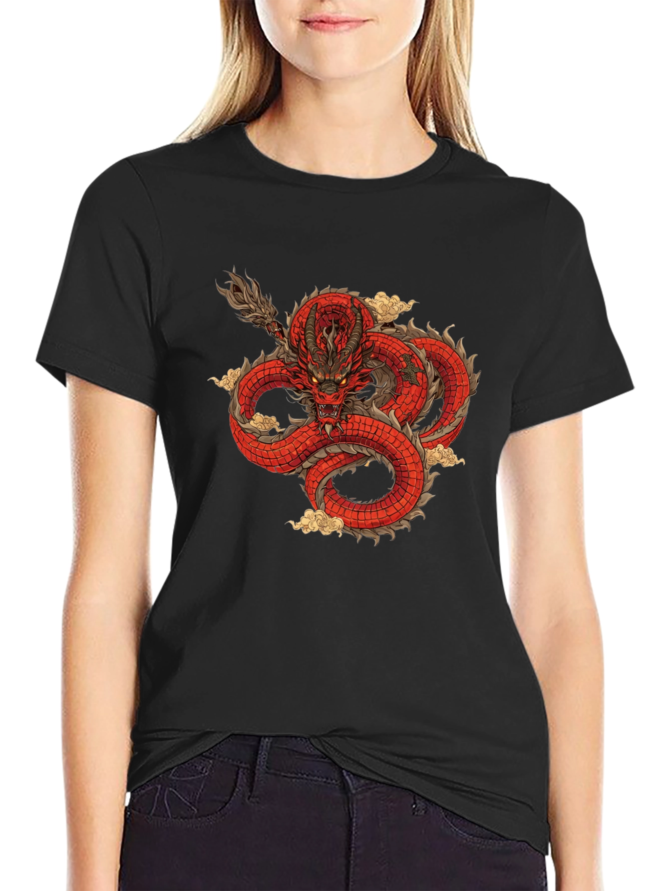 Red Dragon Graphic T-Shirt