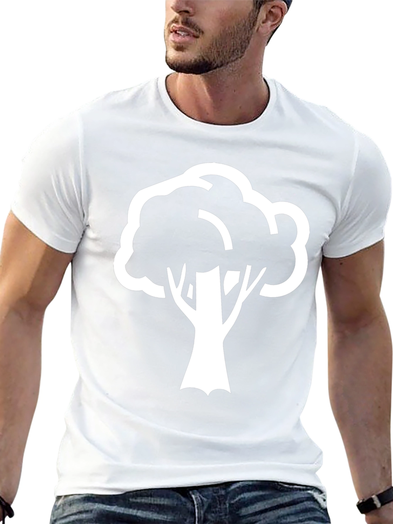Bold Tree Graphic Tee - Black Cotton Casual Shirt