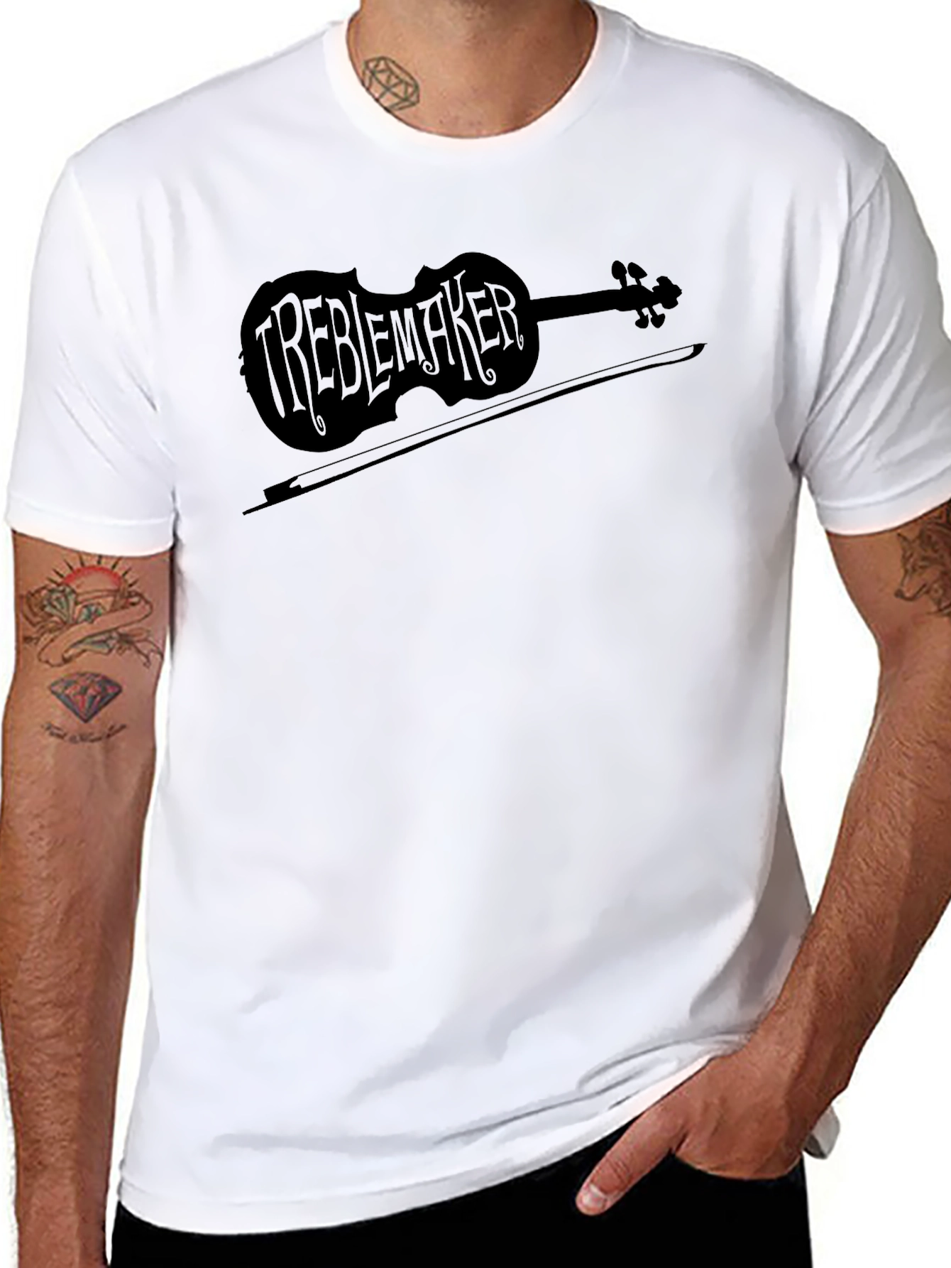 Treblemaker Violin Graphic T-Shirt - Music Lover Tee