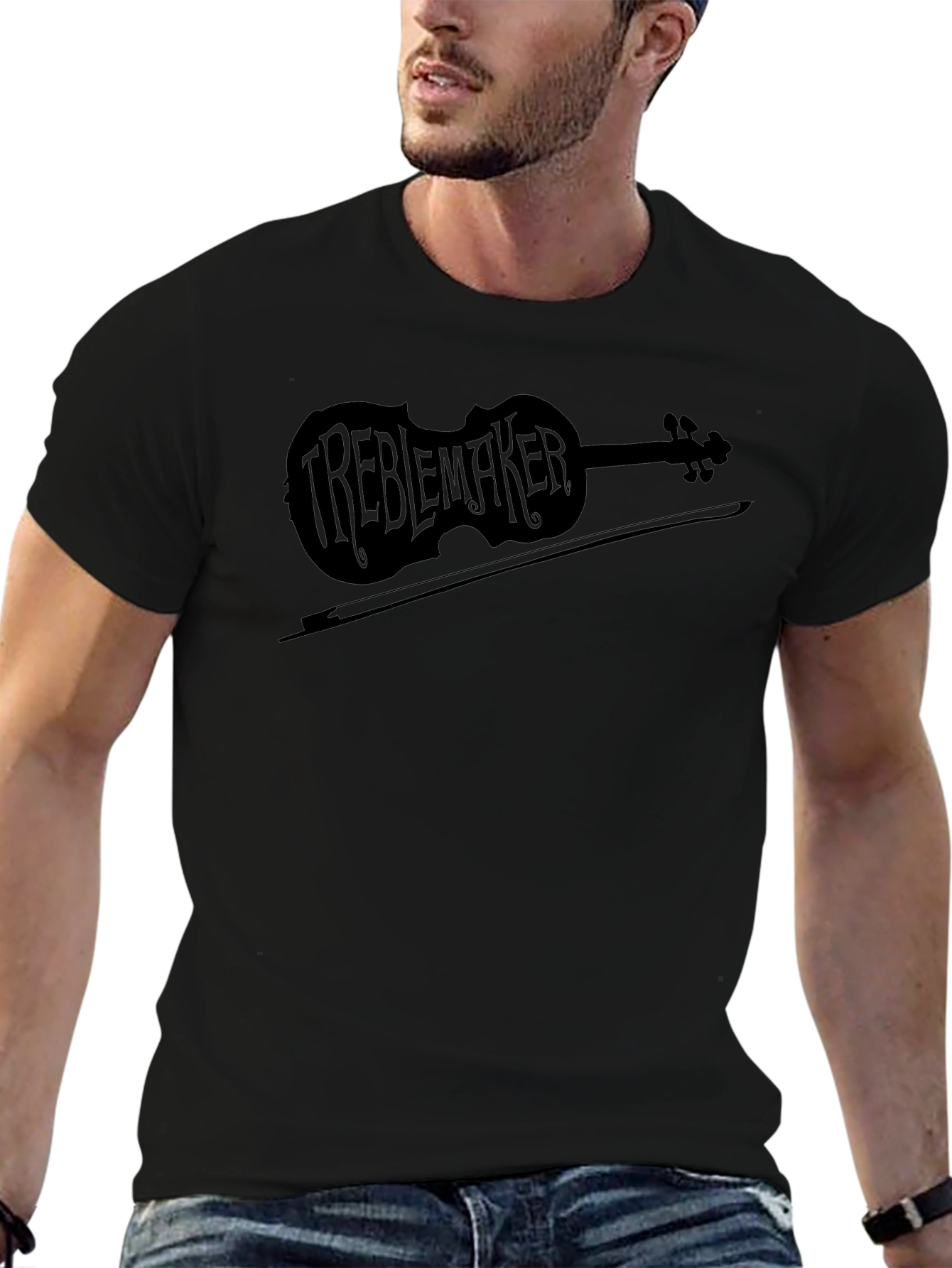 Treblemaker Violin Graphic T-Shirt - Music Lover Tee