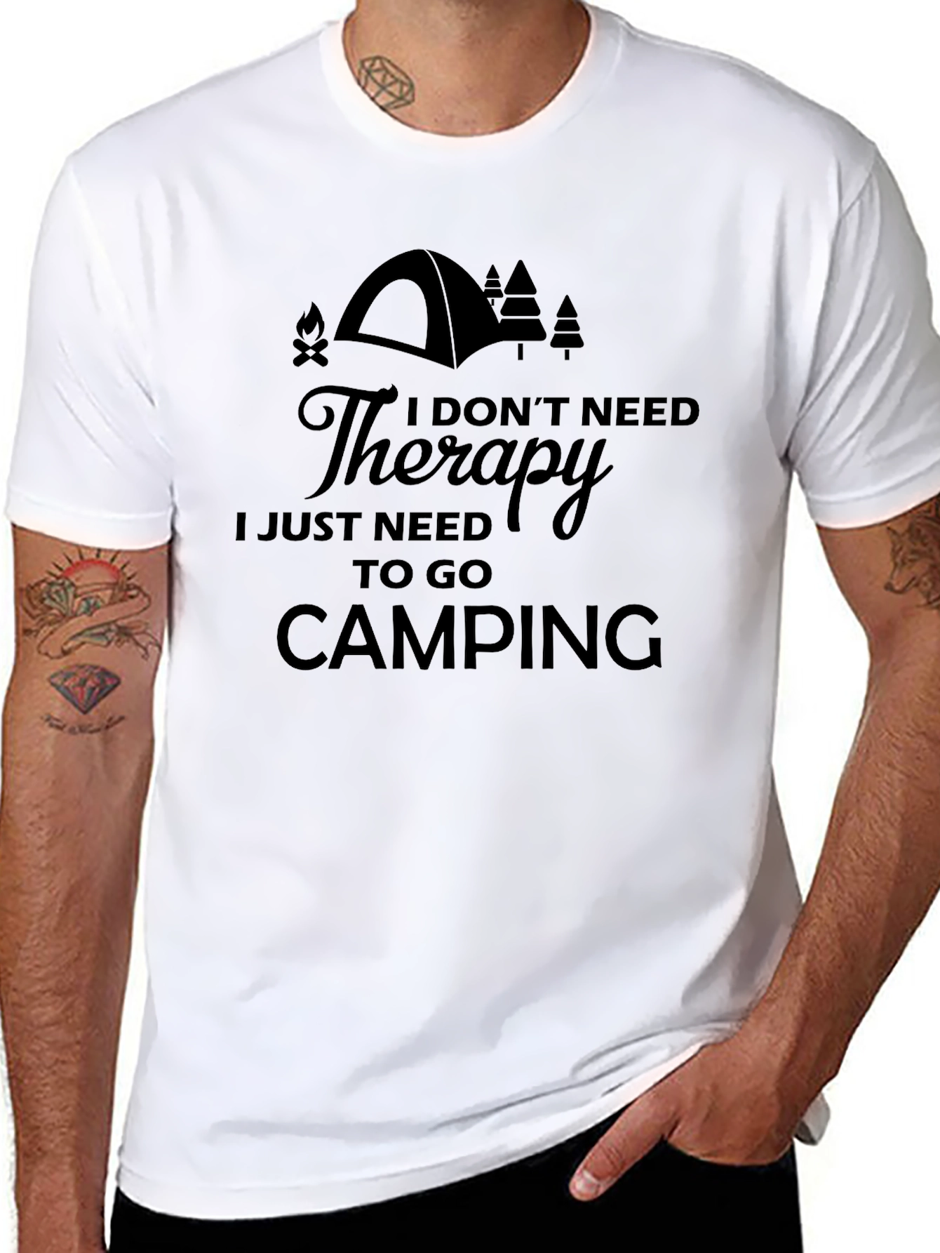 Camping Therapy Tee - Nature Lovers Shirt