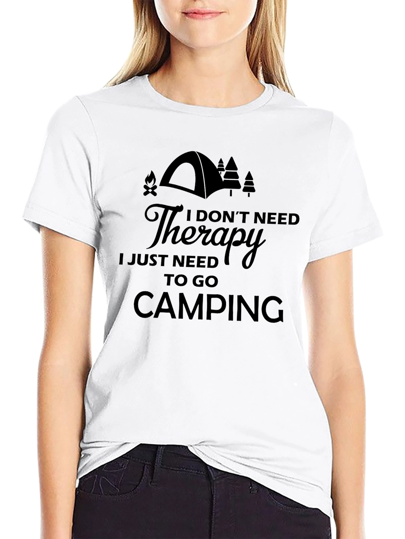 Camping Therapy Tee - Nature Lovers Shirt