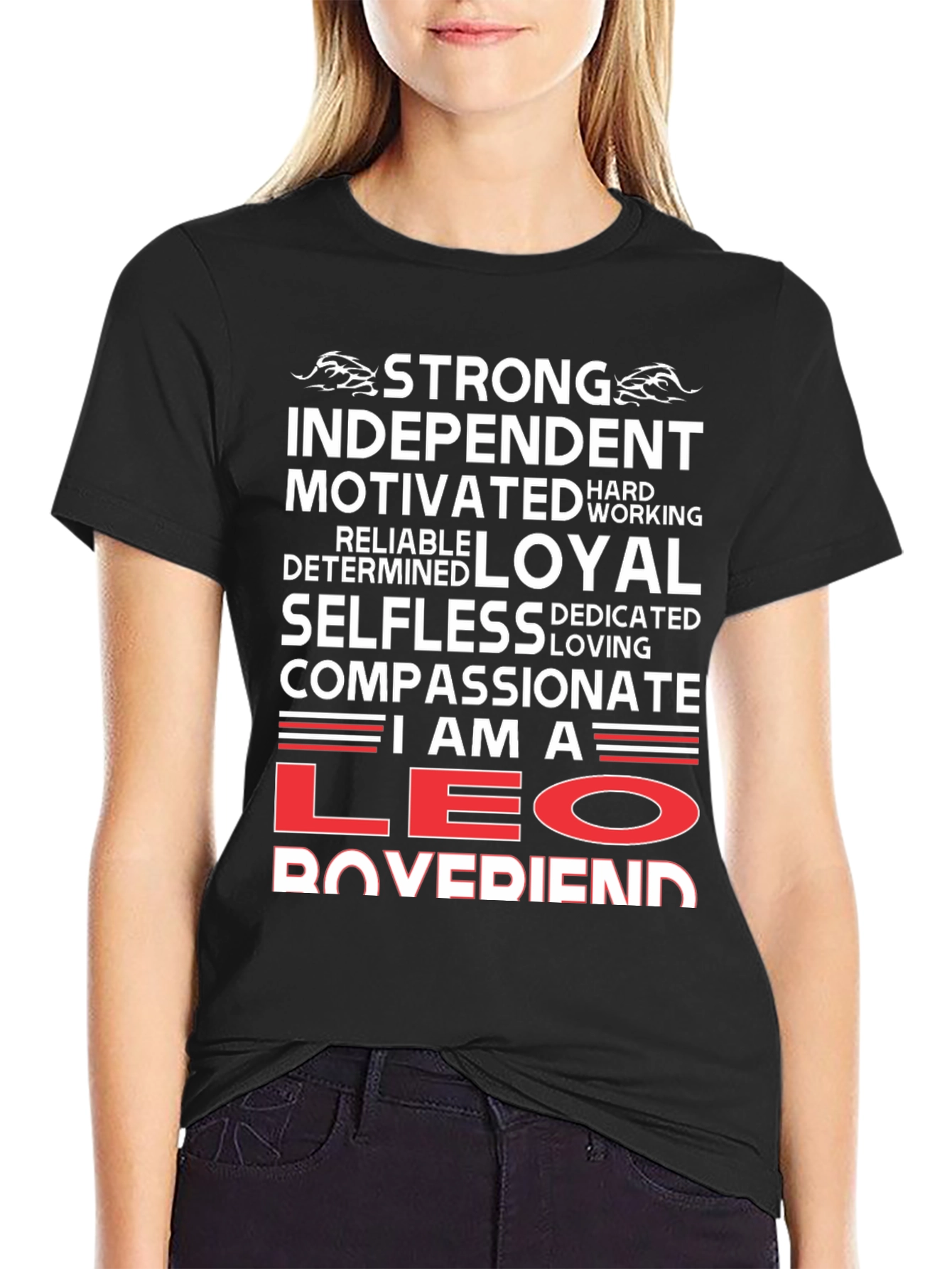 Strong Leo Boyfriend T-Shirt