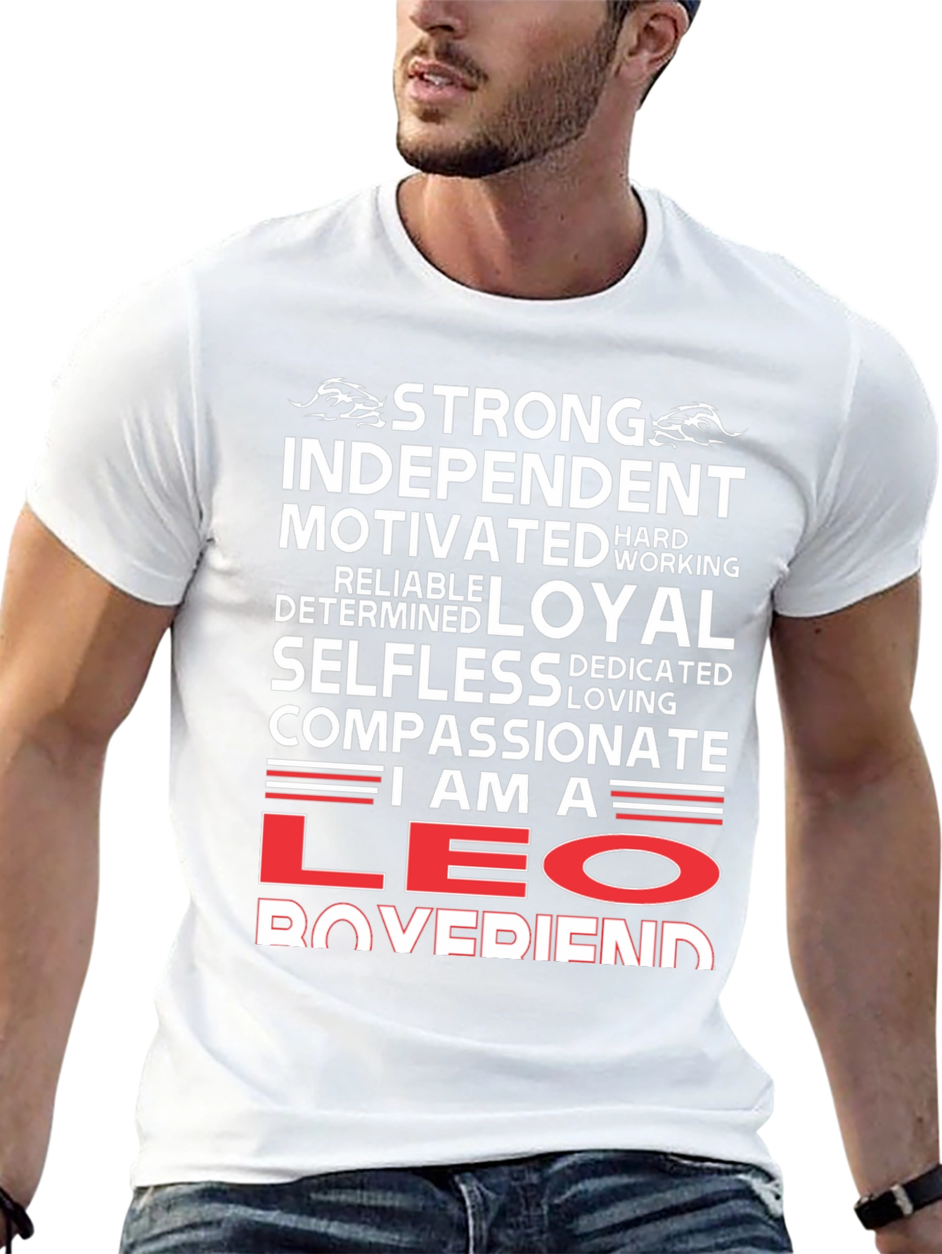 Strong Leo Boyfriend T-Shirt