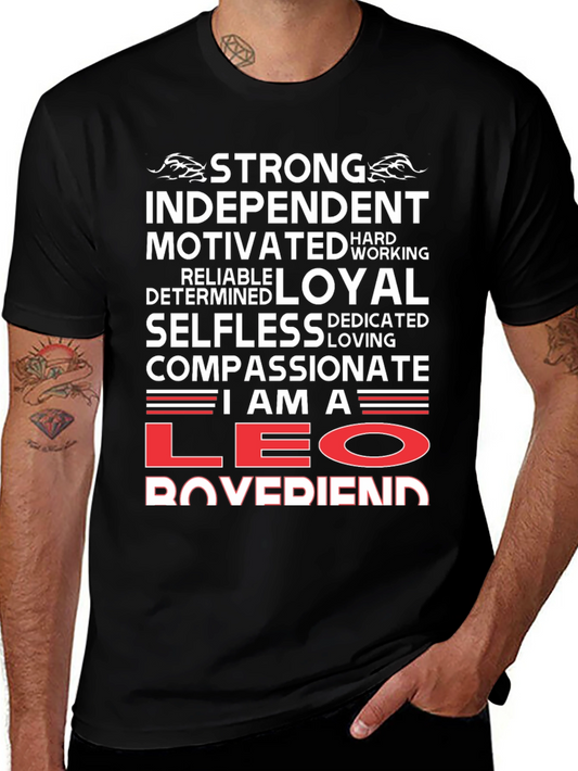 Strong Leo Boyfriend T-Shirt