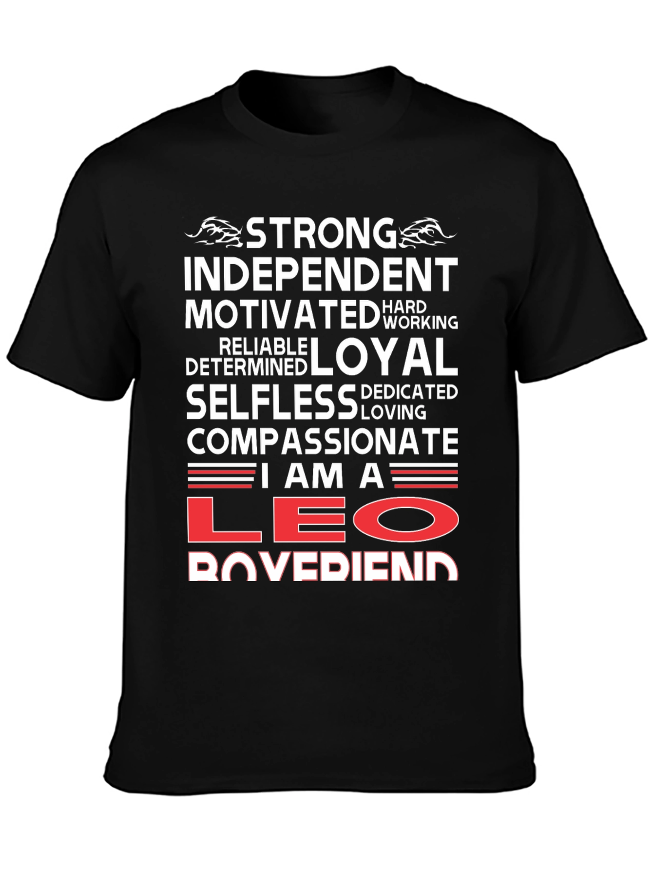 Strong Leo Boyfriend T-Shirt