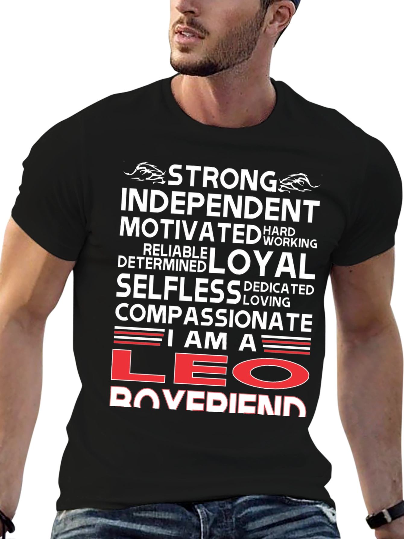 Strong Leo Boyfriend T-Shirt