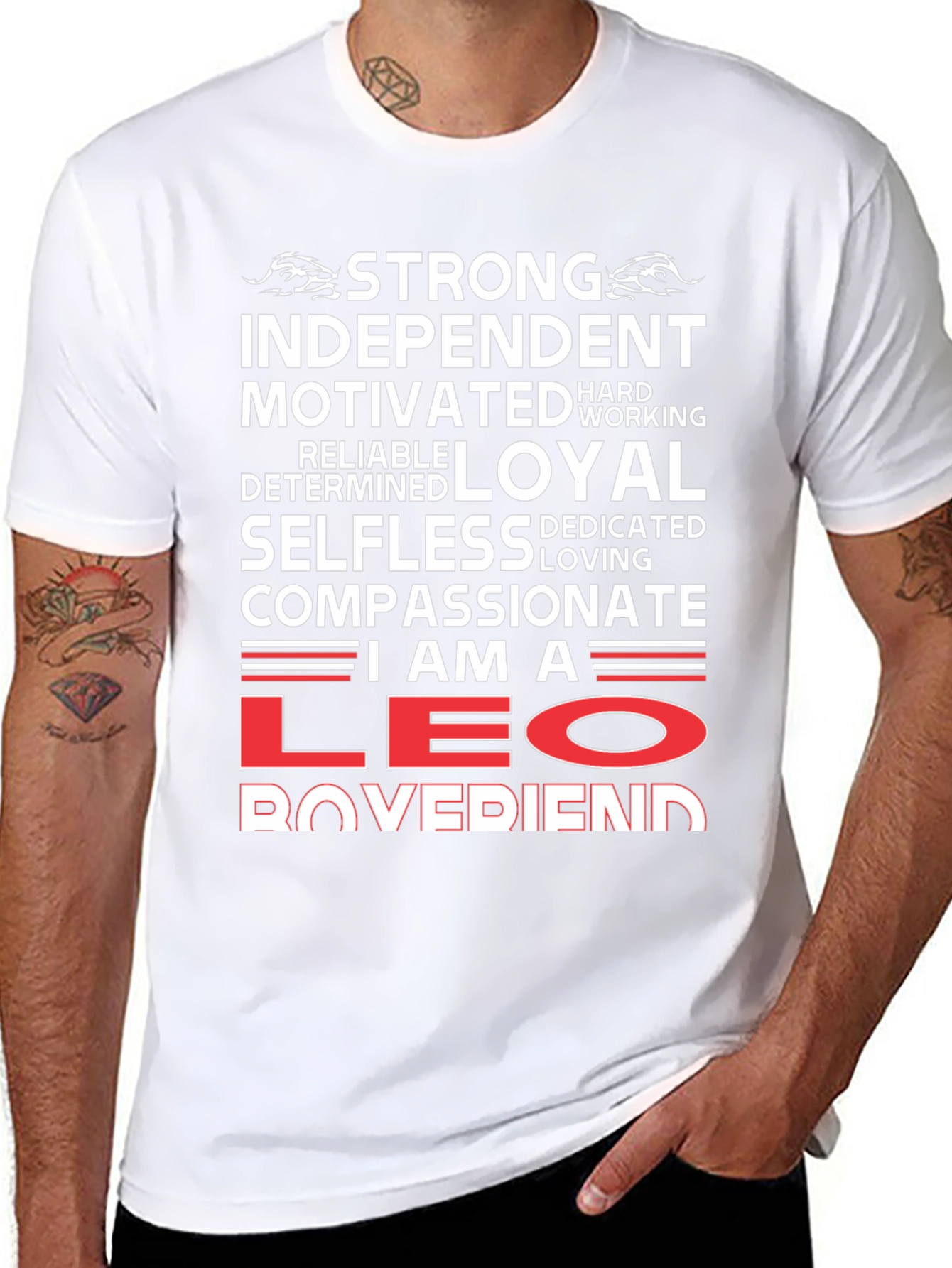 Strong Leo Boyfriend T-Shirt