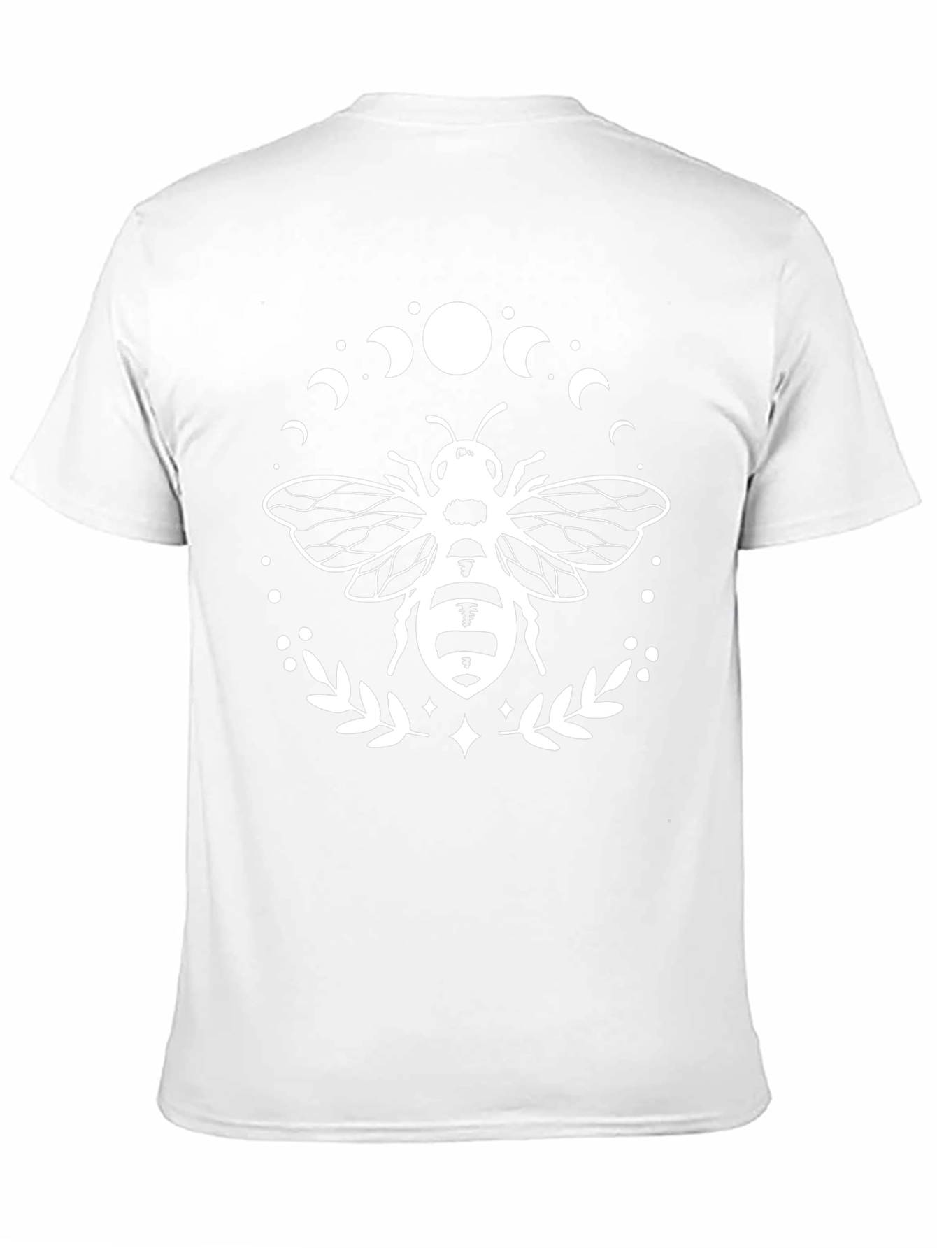 Moon Phase Honey Bee Graphic Tee - Black