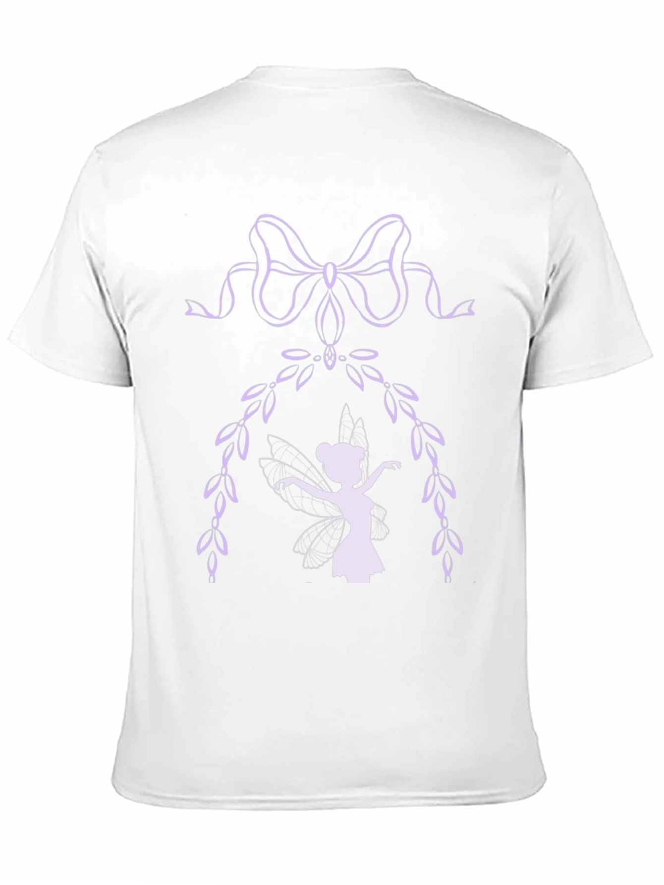 Whimsical Fairy Graphic Tee - Black Cotton Blend