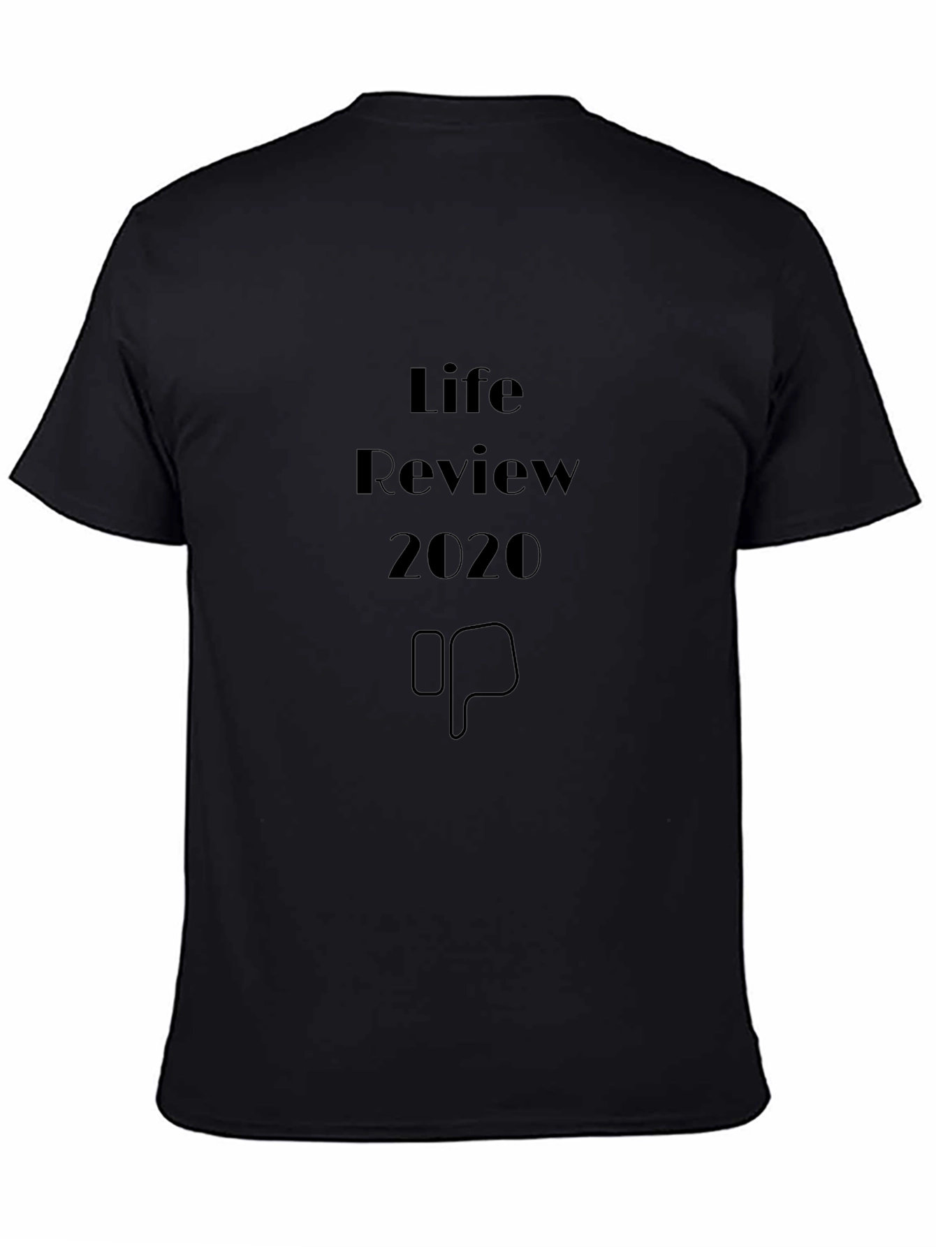 Life Review 2020 Black Graphic T-Shirt