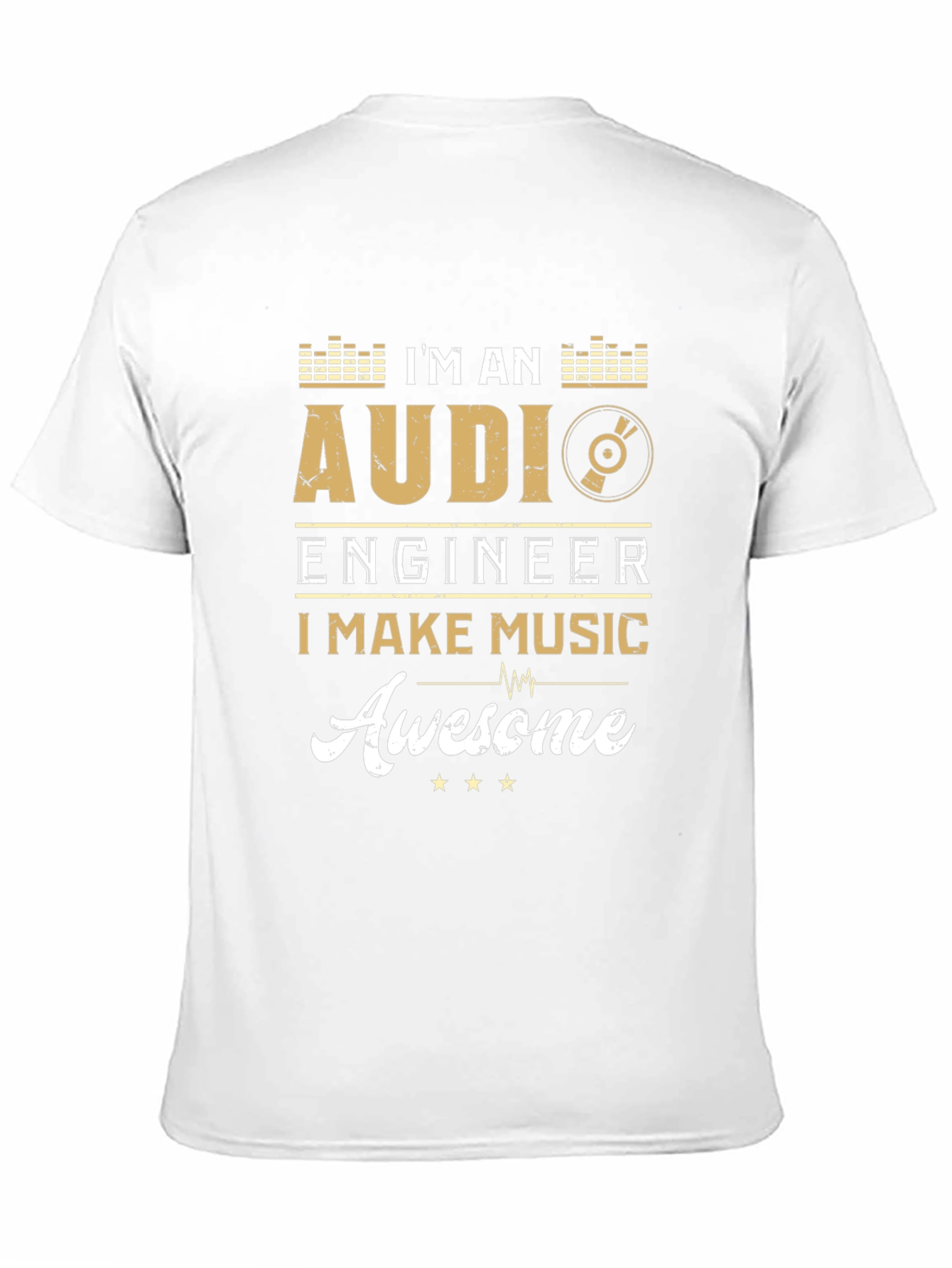 Audi Engineer Makes Music Awesome Black Graphic T-Shirt
