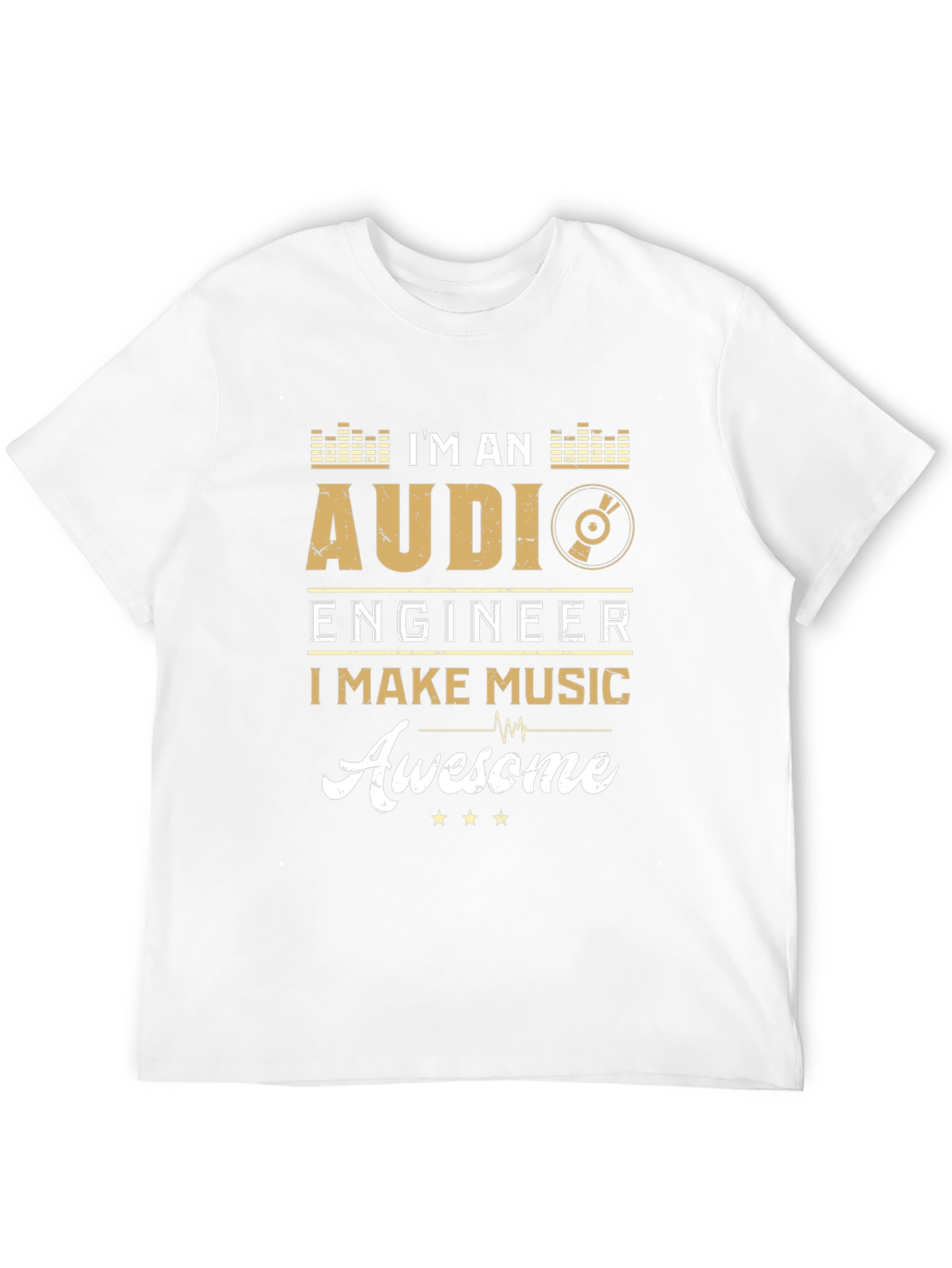 Audi Engineer Makes Music Awesome Black Graphic T-Shirt