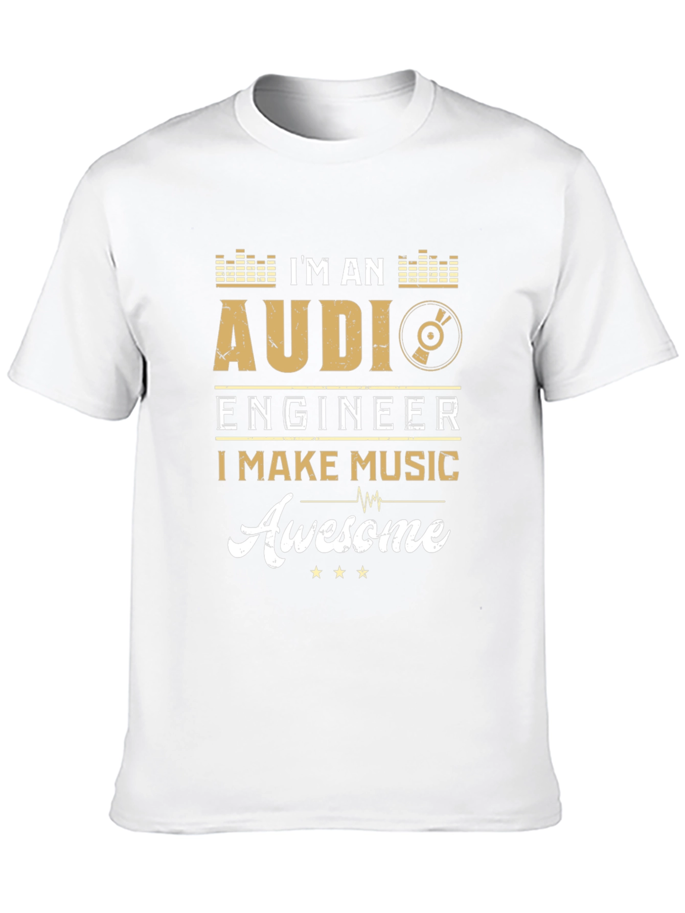 Audi Engineer Makes Music Awesome Black Graphic T-Shirt