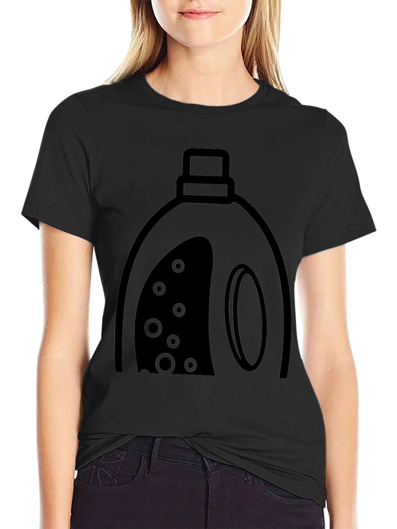 Laundry Detergent Graphic Tee - Black Cotton Blend
