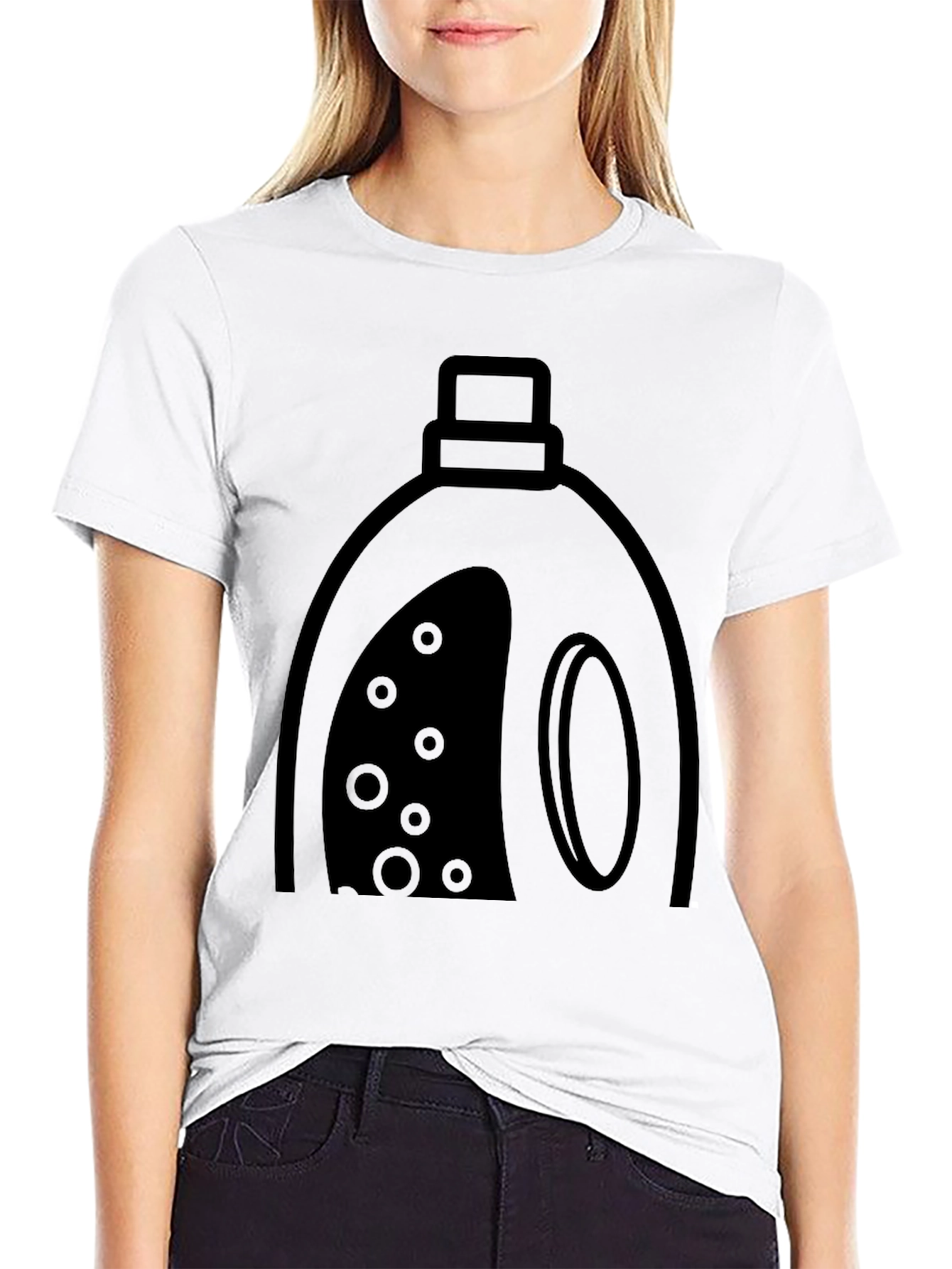 Laundry Detergent Graphic Tee - Black Cotton Blend