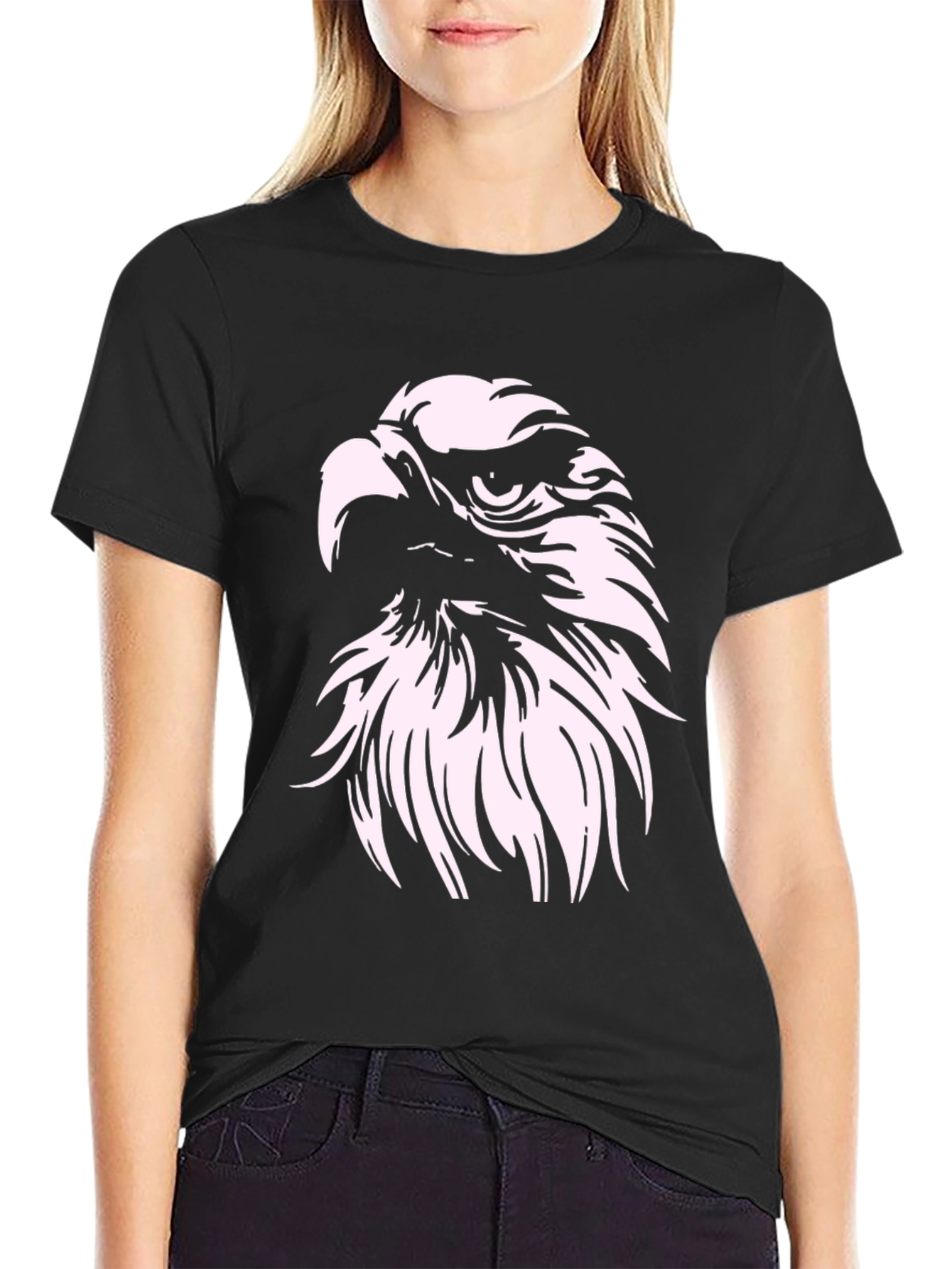 Bold Eagle Graphic Black T-Shirt