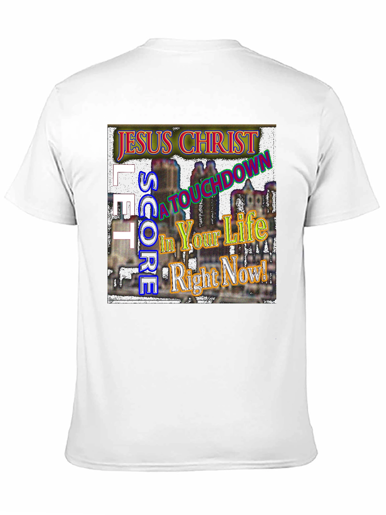 Jesus Christ Touchdown Graphic T-Shirt