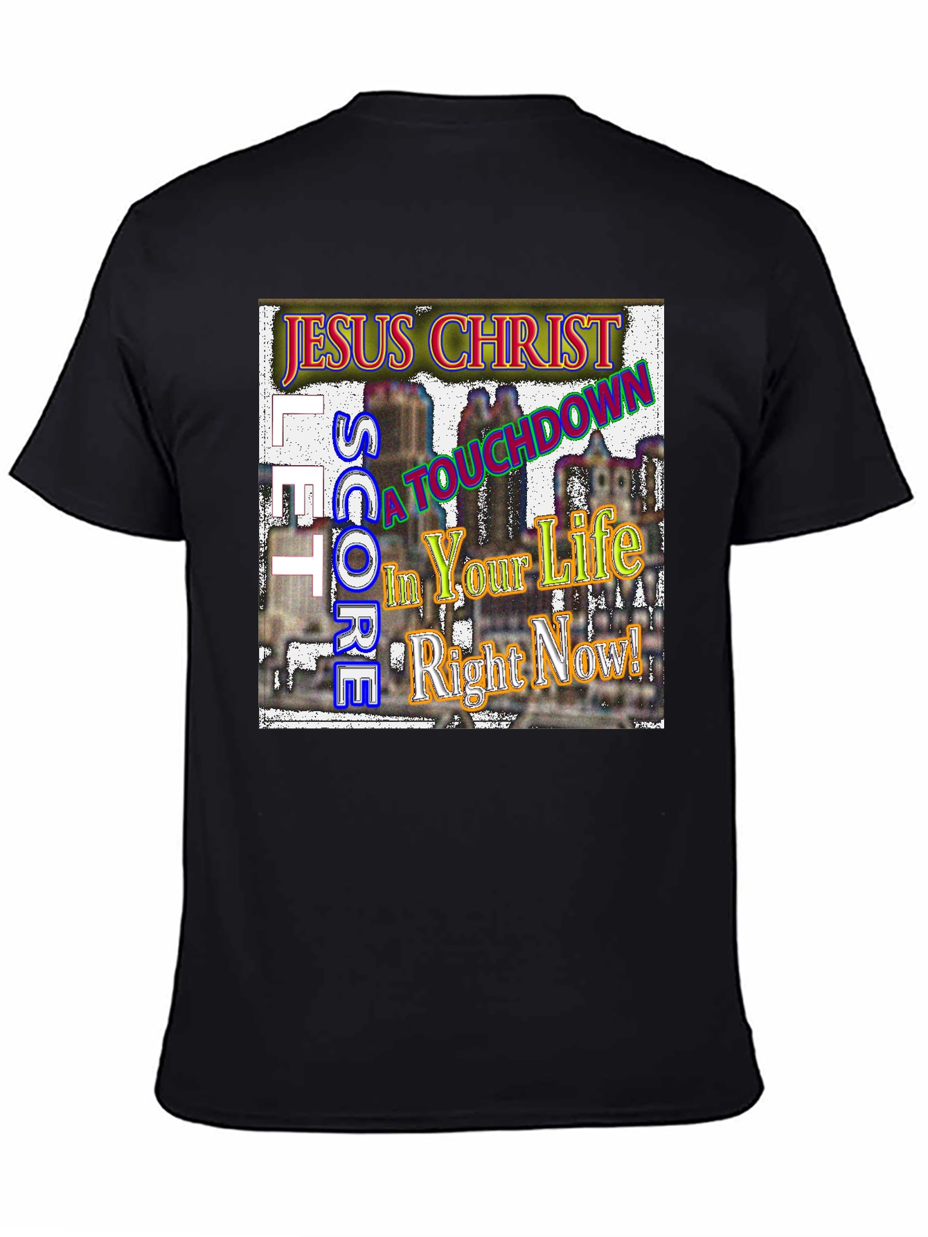 Jesus Christ Touchdown Graphic T-Shirt
