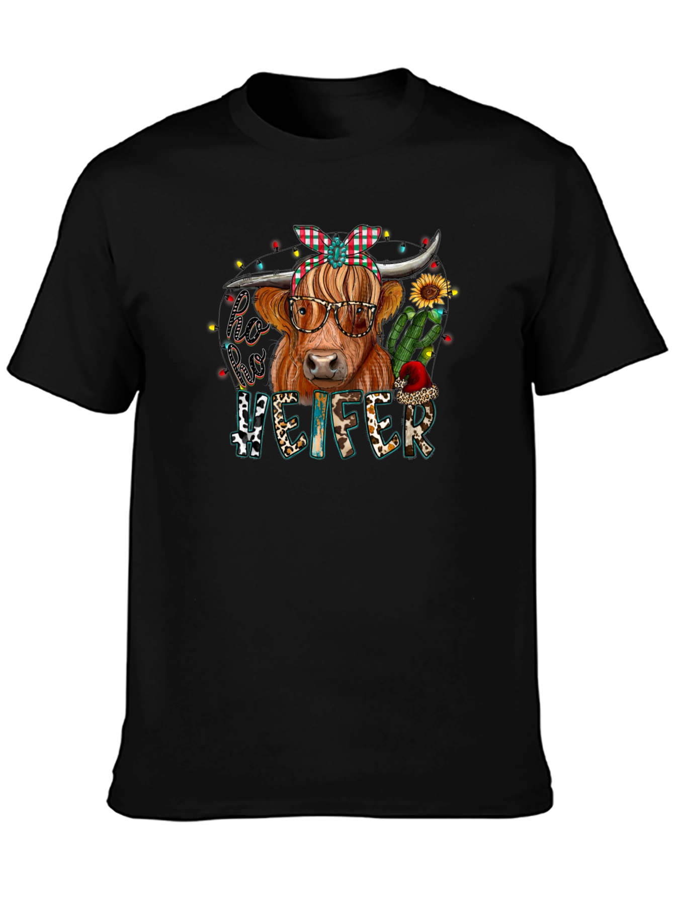 Ho Ho Heifer Christmas T-Shirt