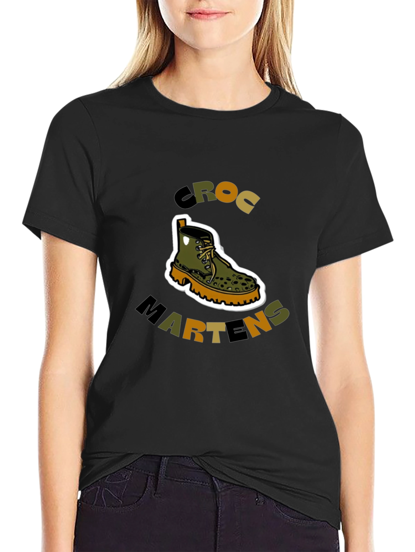 Croc Martens T-Shirt - Unique Footwear Graphic Tee