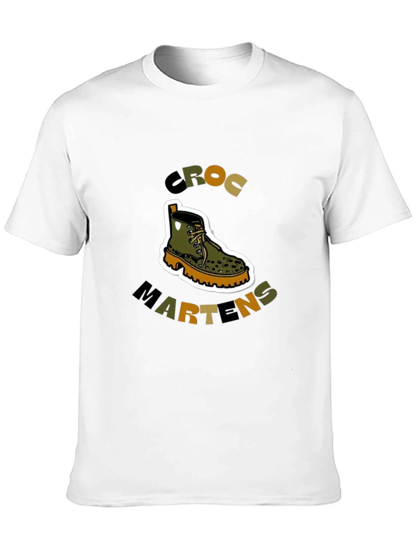 Croc Martens T-Shirt - Unique Footwear Graphic Tee