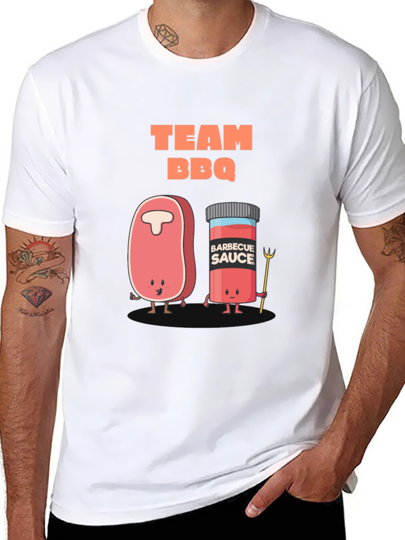 Team BBQ Graphic T-Shirt - Black