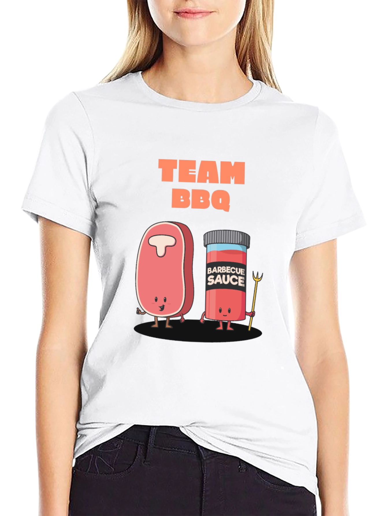 Team BBQ Graphic T-Shirt - Black