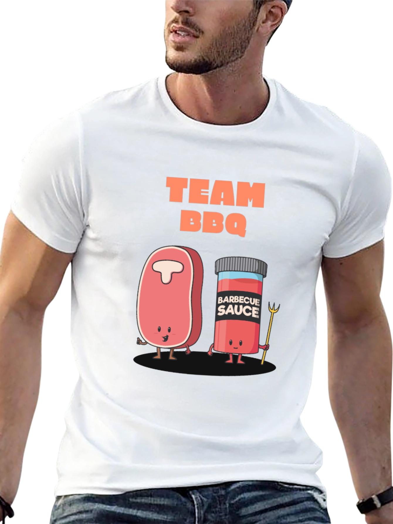 Team BBQ Graphic T-Shirt - Black