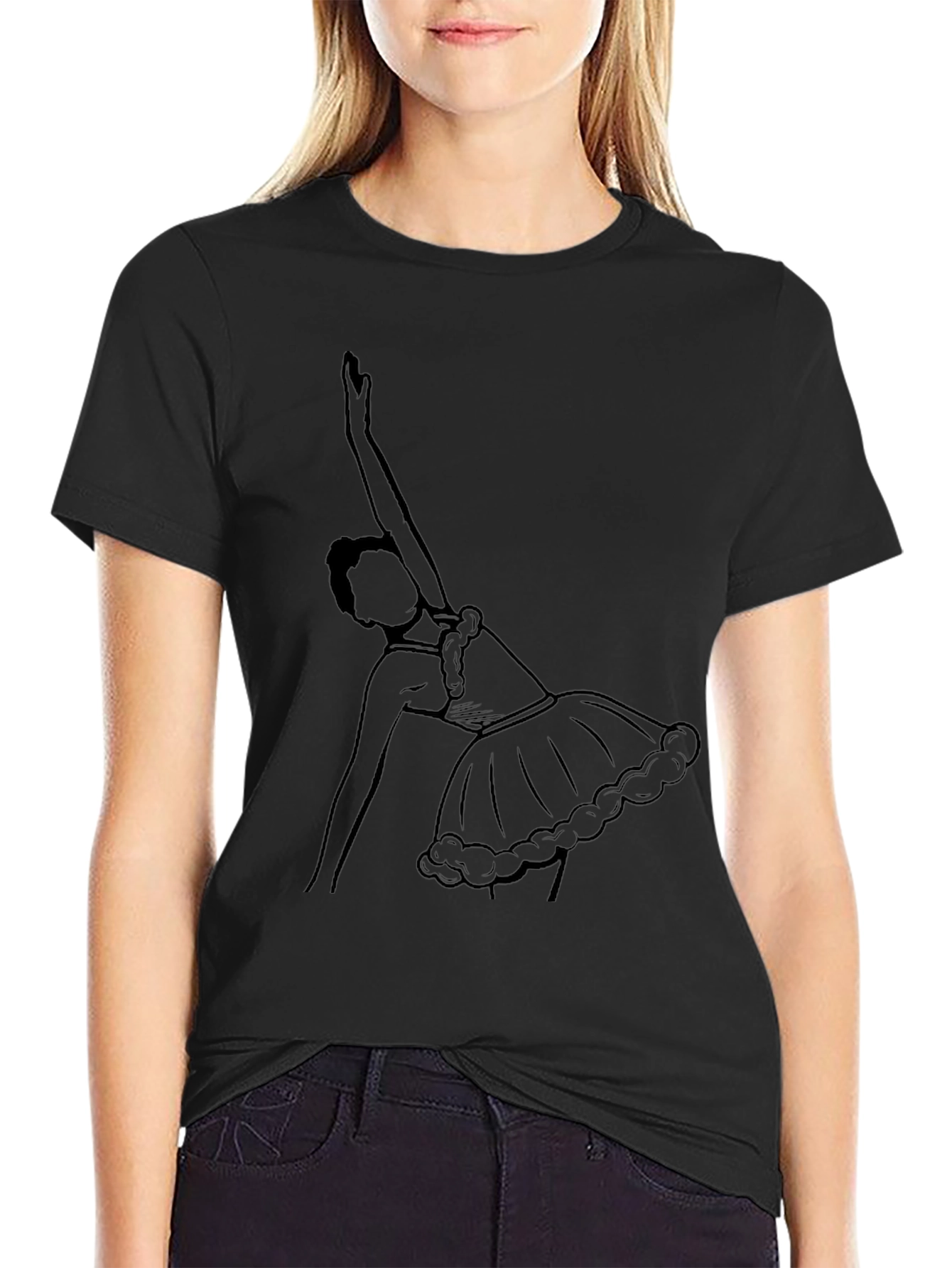 Ballerina Dance Black T-Shirt