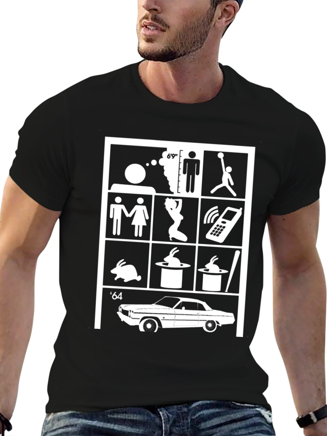 Symbol Grid Graphic T-Shirt