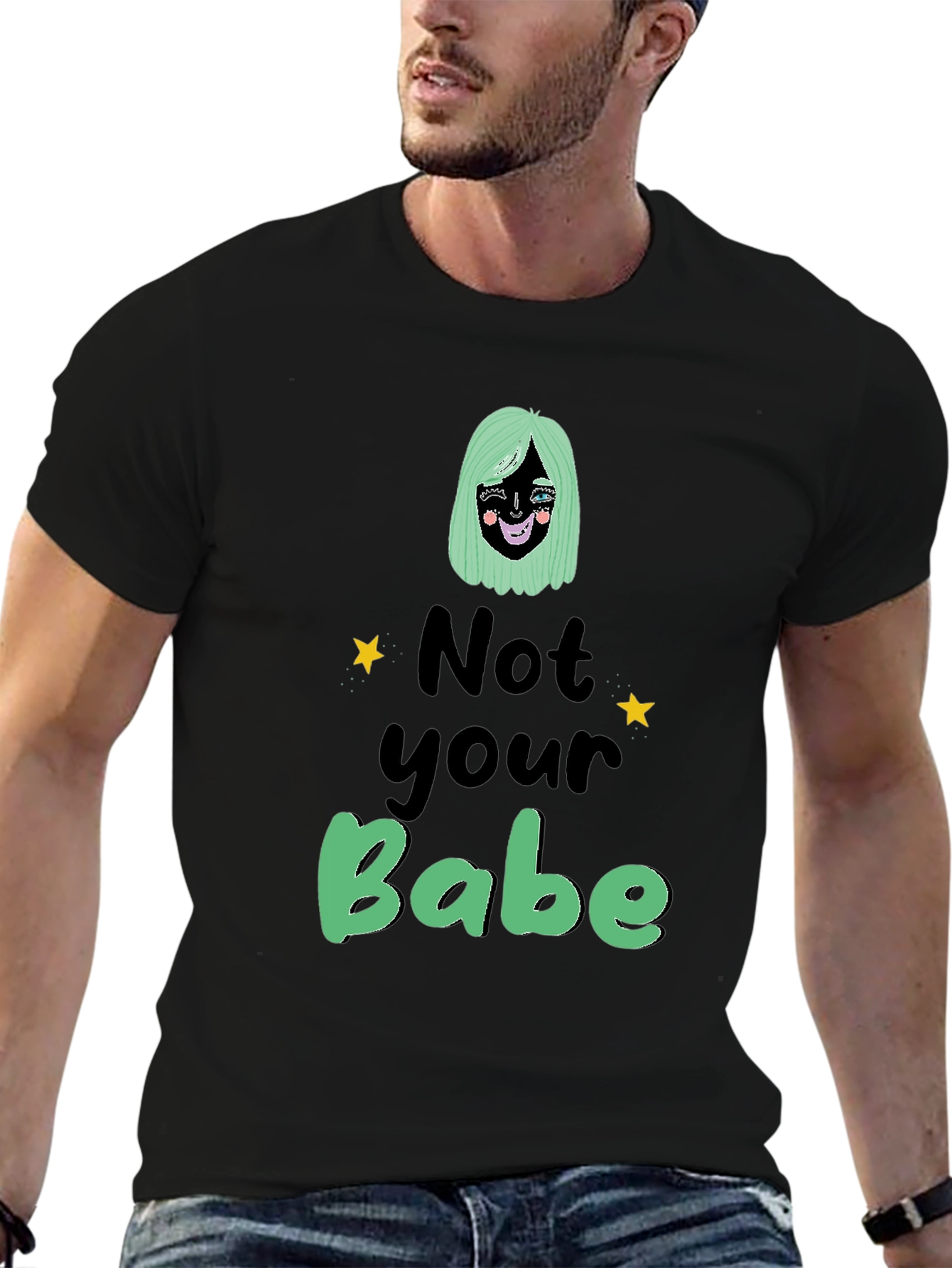 Not Your Babe Graphic T-Shirt - Black Unisex