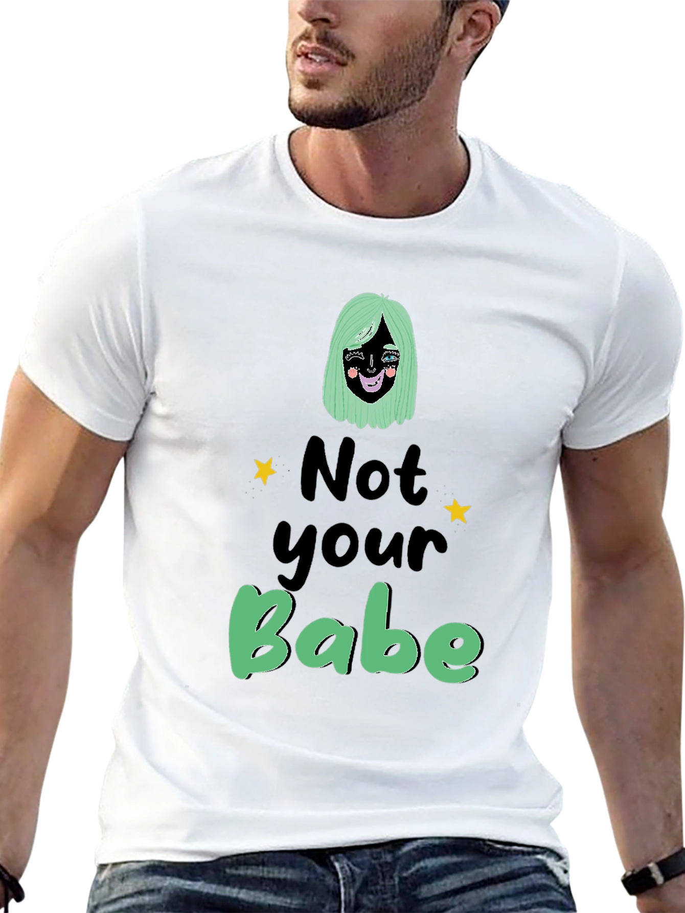 Not Your Babe Graphic T-Shirt - Black Unisex