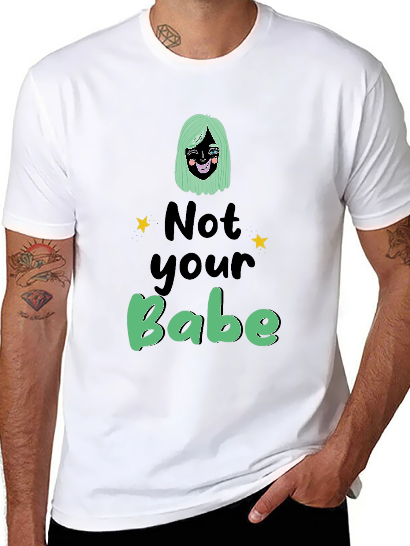 Not Your Babe Graphic T-Shirt - Black Unisex