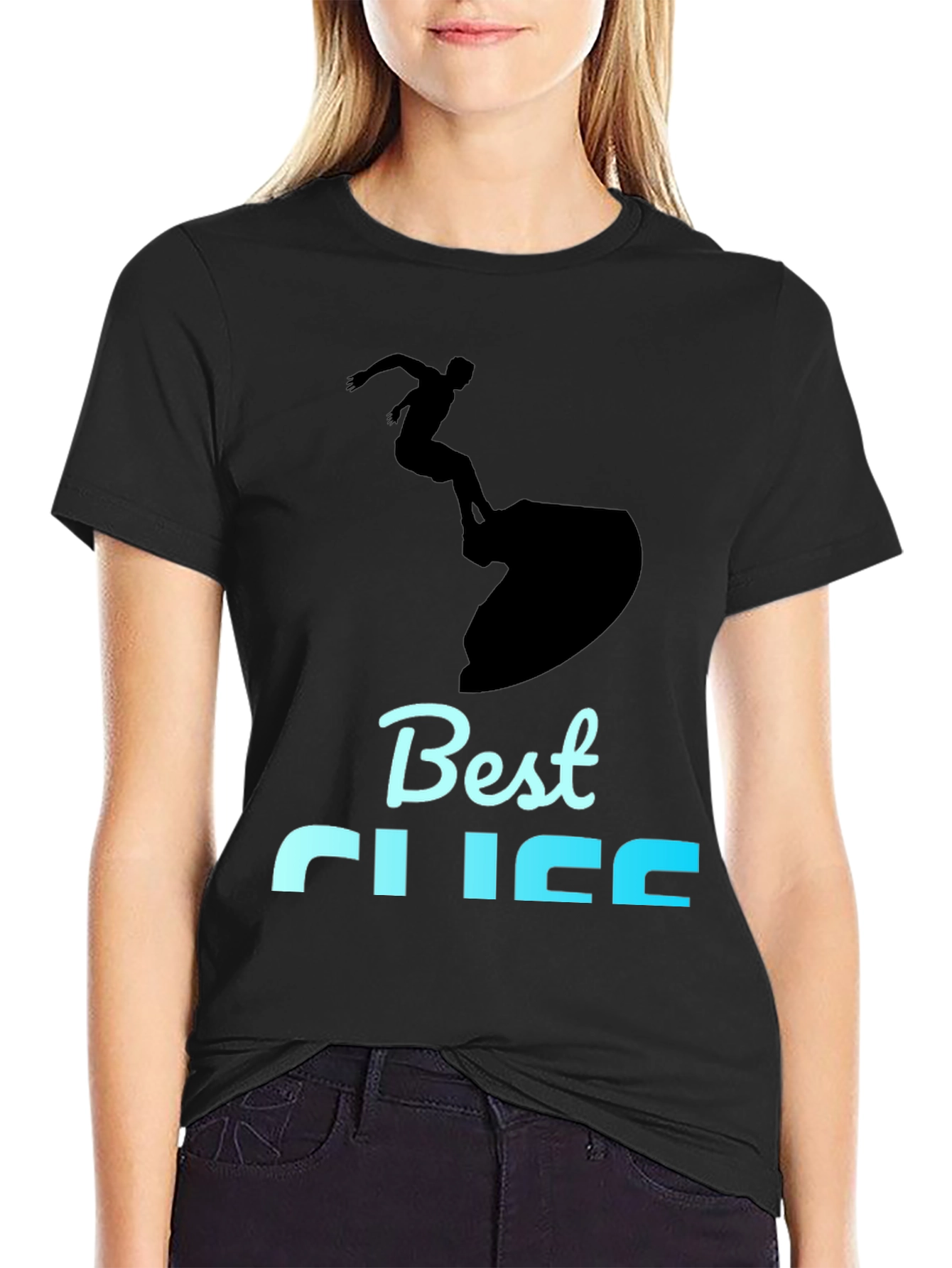 Best Life Surfing Graphic Tee - Black