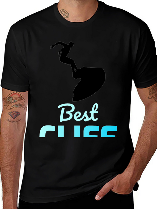 Best Life Surfing Graphic Tee - Black