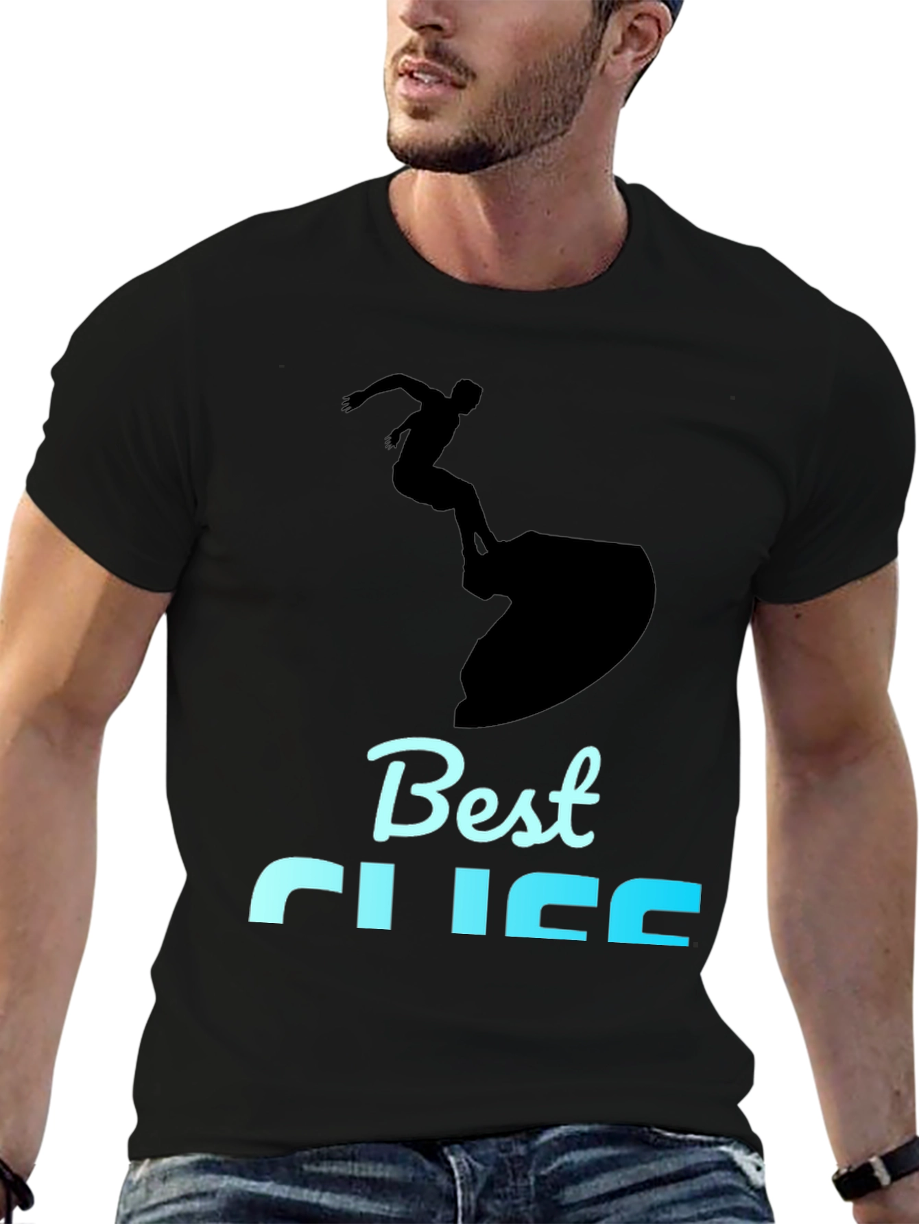 Best Life Surfing Graphic Tee - Black