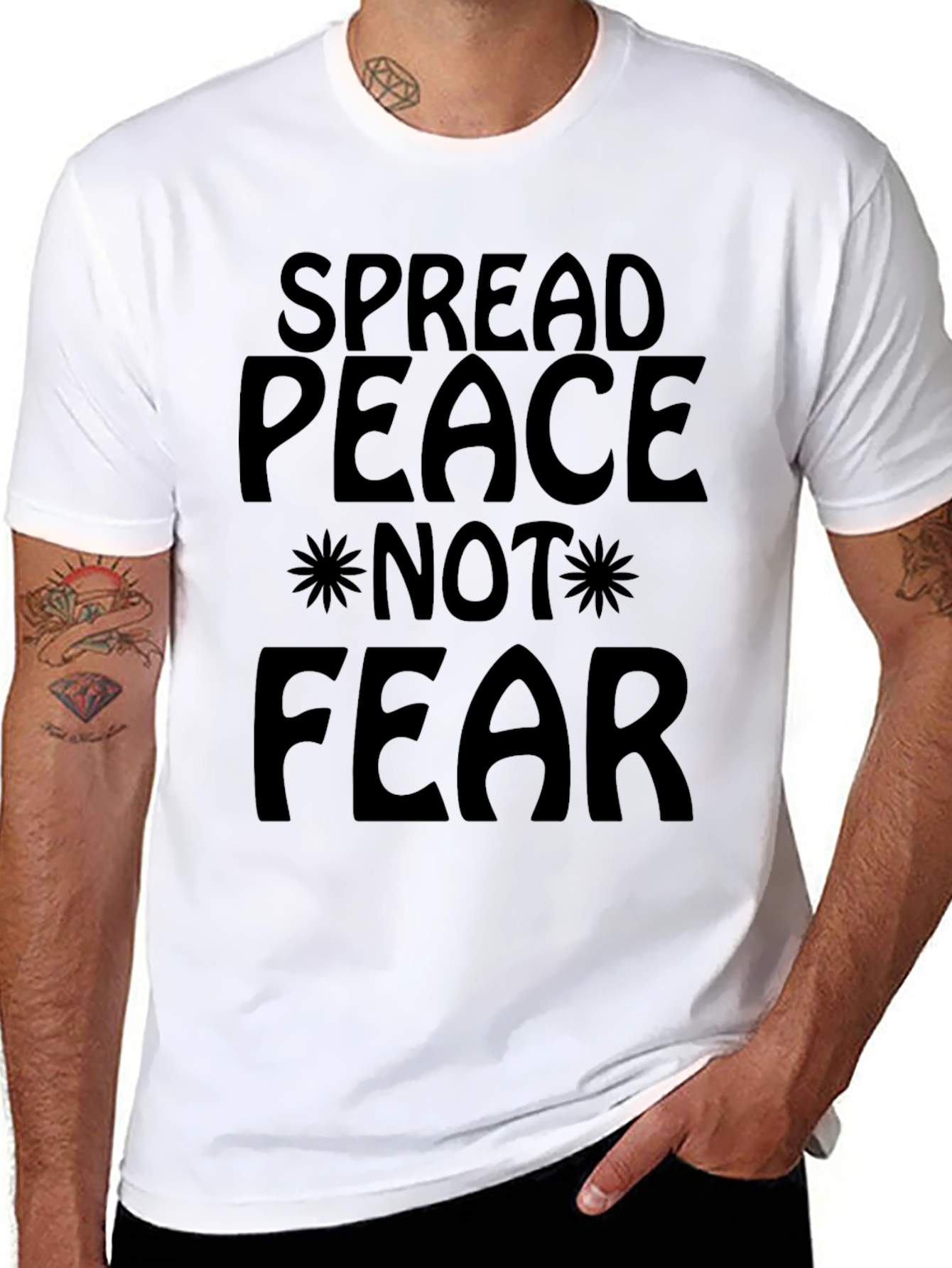 Spread Peace Not Fear Graphic Tee