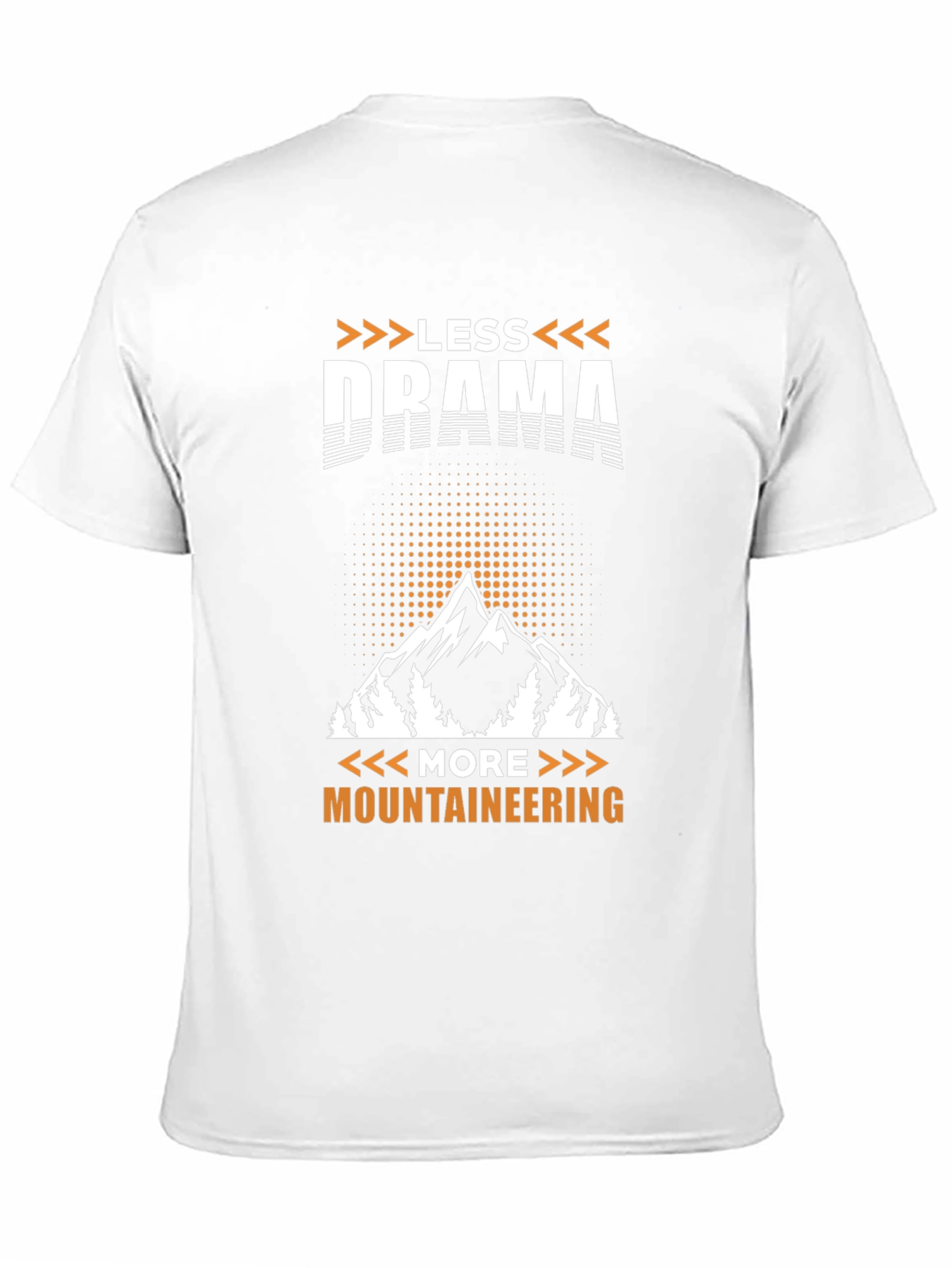 Less Drama More Mountaineering Black T-Shirt